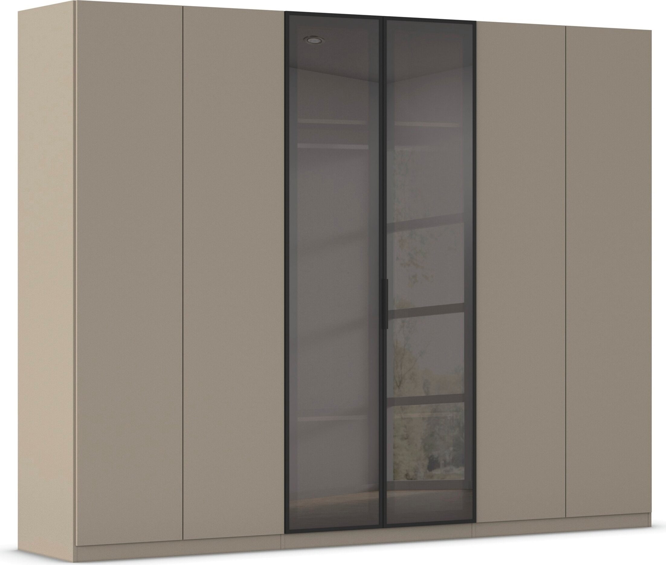 OTTO home Kleiderschrank "Schrank Möbel Schlafzimmer Garderobe Mietswohnung WELTNEUHEIT NYLLA" PATENTIERTES SCHNELLMONTAGESYSTEM mit Glasrahmentüren MADE IN GERMANY