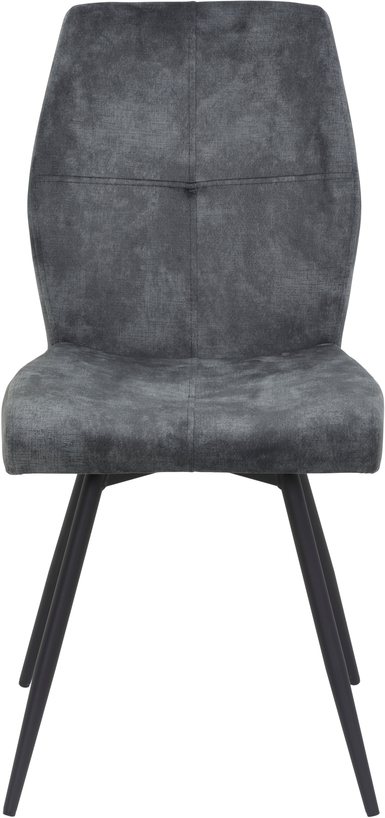 Thumbnail - HELA 4-Fußstuhl "ALLY" (Set) 2 Stk.4-Fuß, 360 drehbar, gepolstert, Vintage Velvet mit Steppnähten