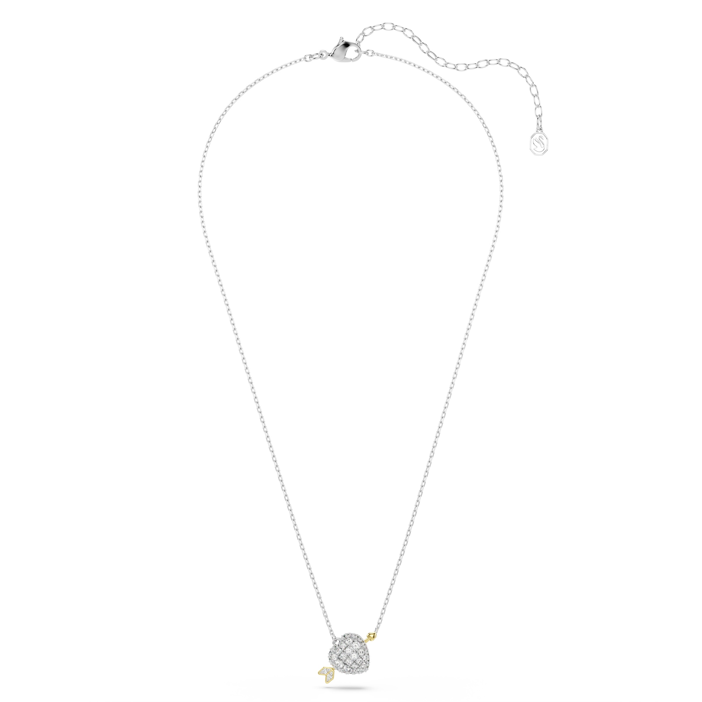 Swarovski Kette mit Anhänger »Schmuck Geschenk Idyllia Halskette Herz mit Pfeil« mit Swarovski® Kristall, Zirkonia (synth.)
