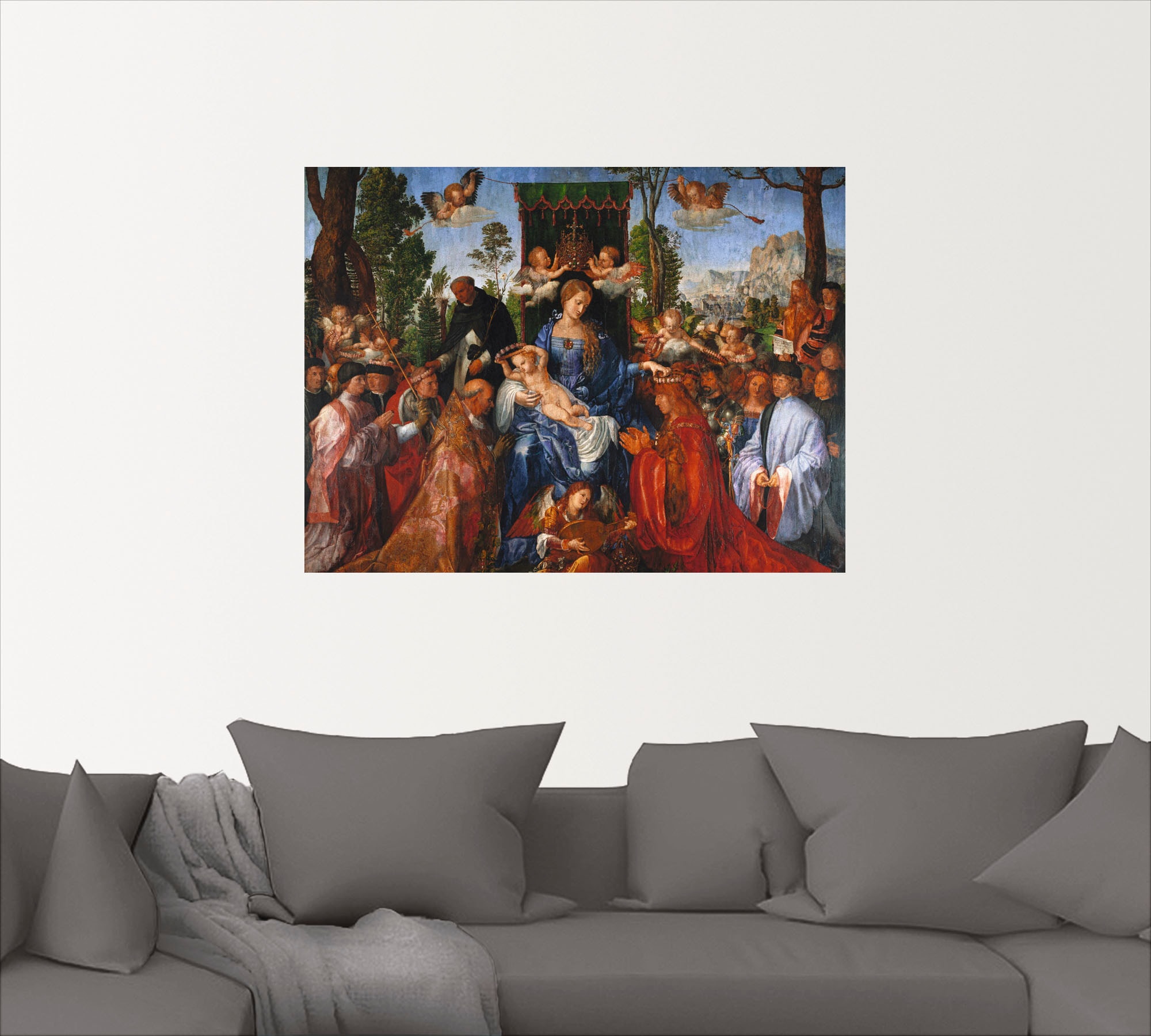 Artland Wandbild »Das Rosenkranzfest. 1506«, Gruppen & Familien, (1 St.), als Leinwandbild, Wandaufkleber oder Poster in versch. Größen
