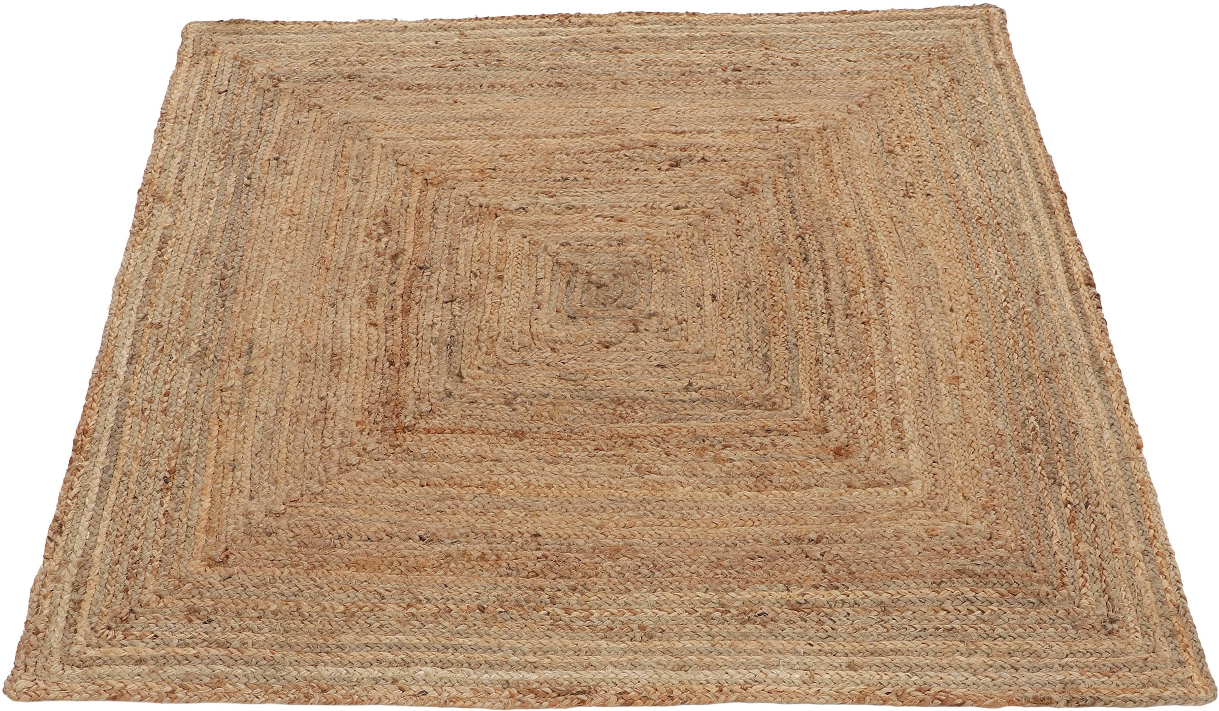 Teppich »Nele Juteteppich Naturfaser«, rechteckig, geflochtener Wendeteppich aus 100%...