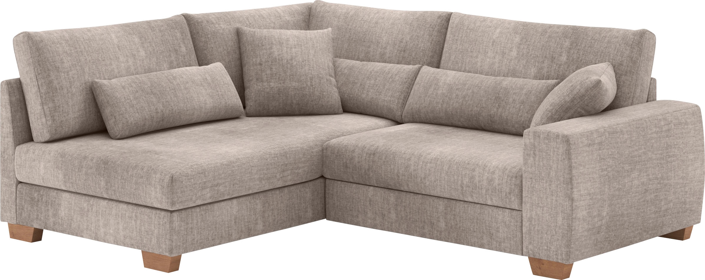 Mr. Couch Ecksofa »Helena L-Form«, Mit Federkern, wahlweise mit Bettfunktion und Taschenfederkern