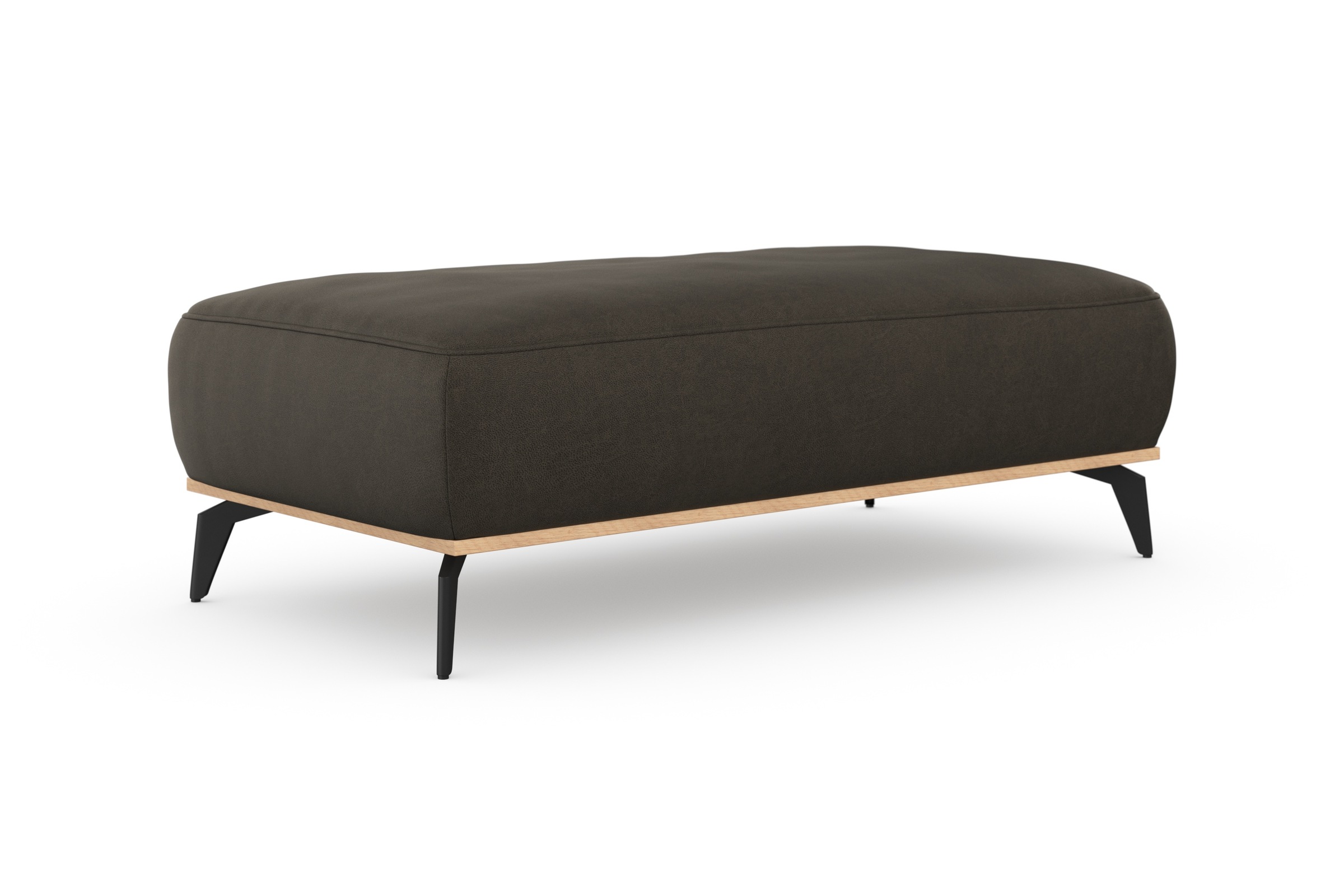 Home affaire Polsterhocker "Fjord" Mit einem Holzrahmen in Buche massiv eic günstig online kaufen