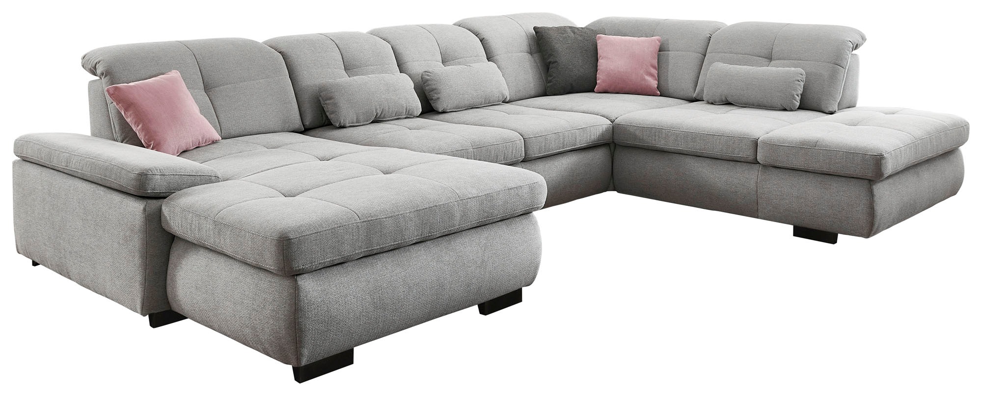 Die PlanBar Ecksofa "MP-IN16012 U-Form, mit Kaltschaum-Polsterung" inkl. Si günstig online kaufen
