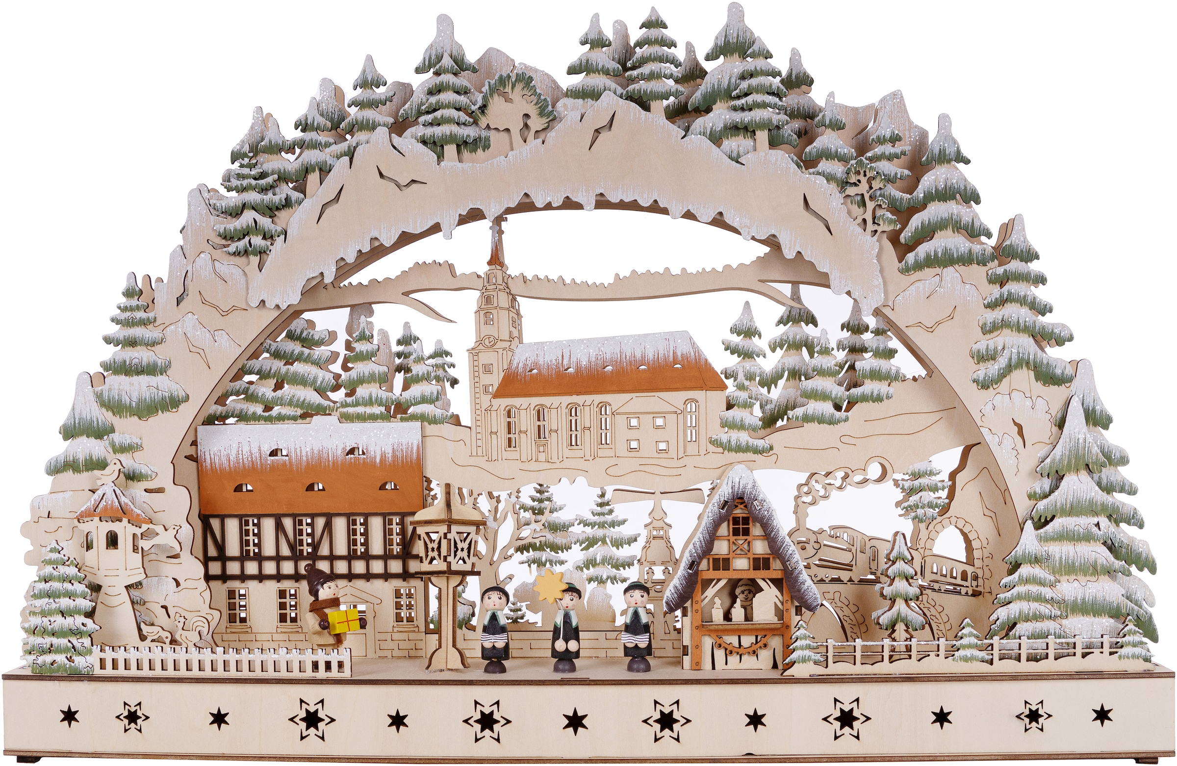 Myflair Möbel & Accessoires LED Schwibbogen "Weihnachtsdeko" 1 Stk. aus Hol günstig online kaufen