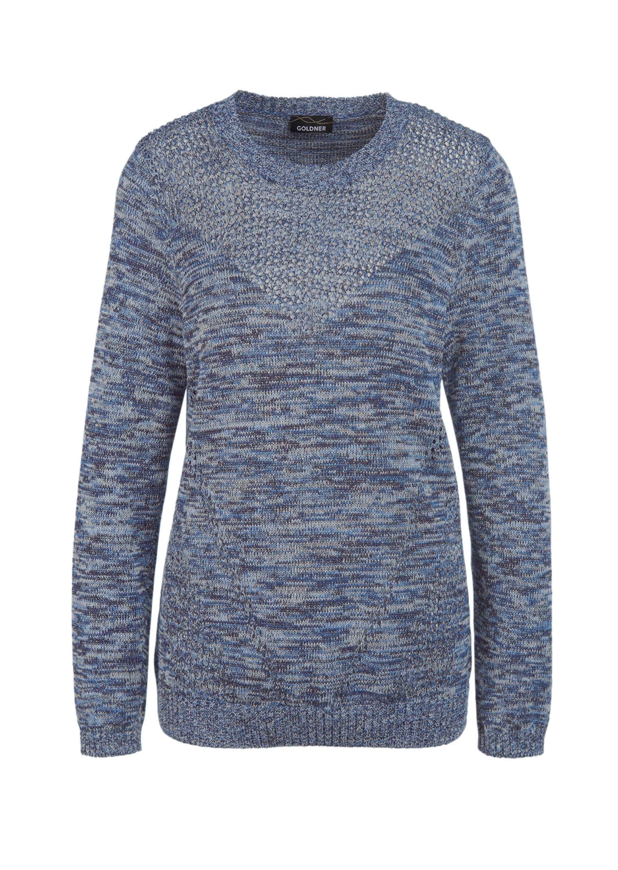 GOLDNER Strickpullover "Pullover mit Glanzgarn" Effektvolle Multicolor-Optik mit metallisierten Garnen