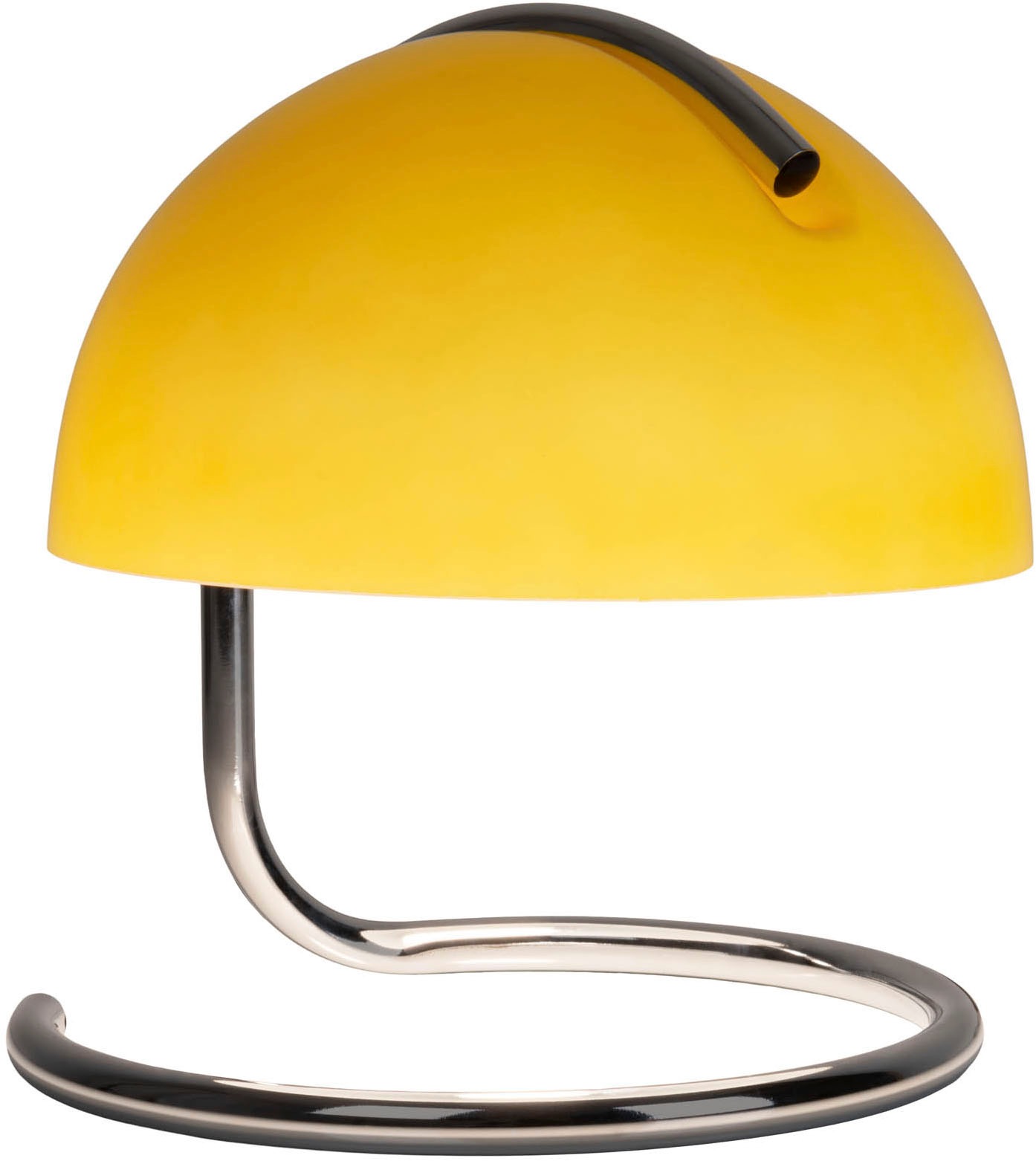 näve Tischleuchte »Burano«, 1 flammig, Leuchtmittel E27 | ohne Leuchtmittel, halbkugelförmiger Glasschirm, 1x E27, Zuleitung schwarz 150cm