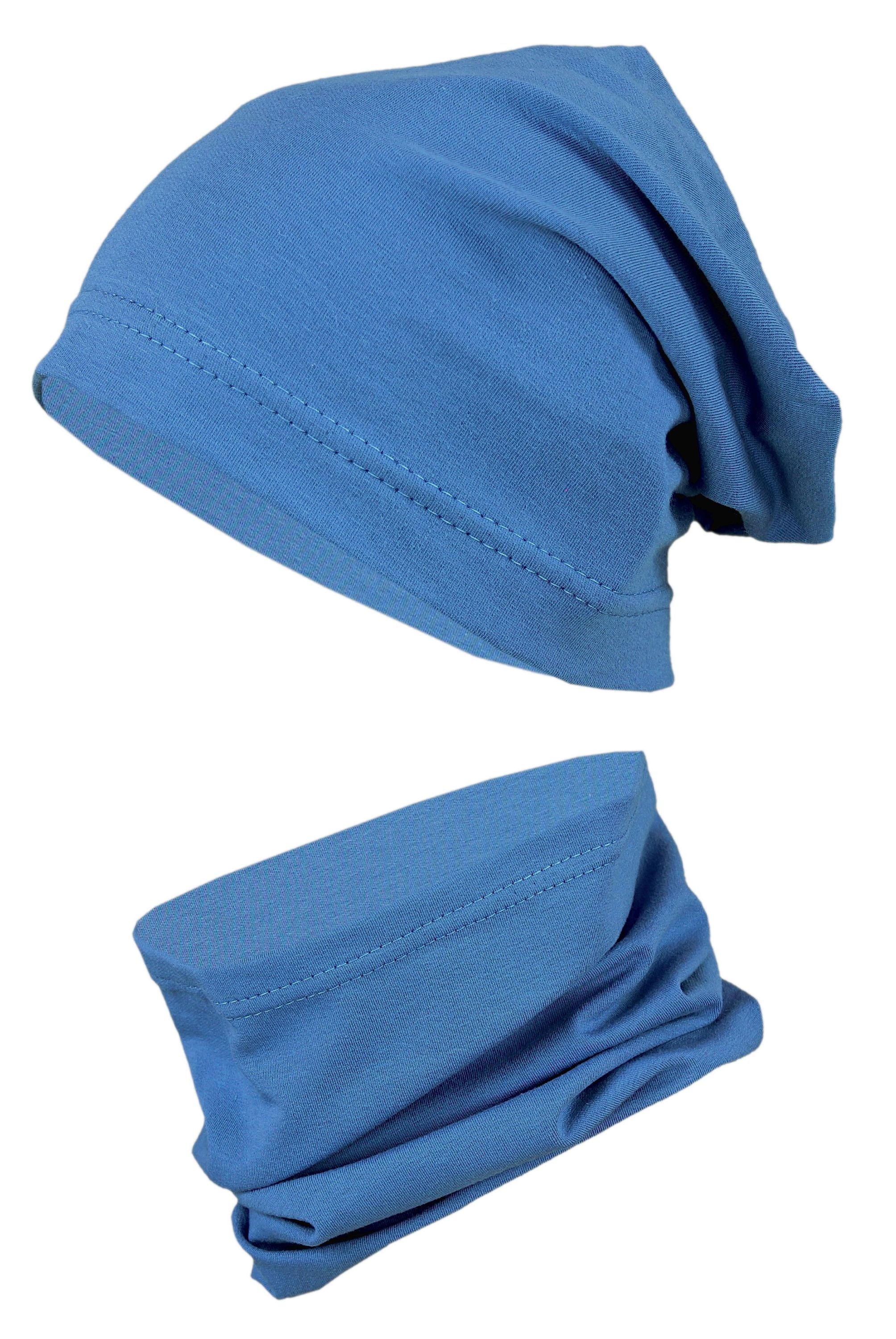 TupTam Beanie "Mütze Kinder Beanie Mütze Schlauchschal Set"
