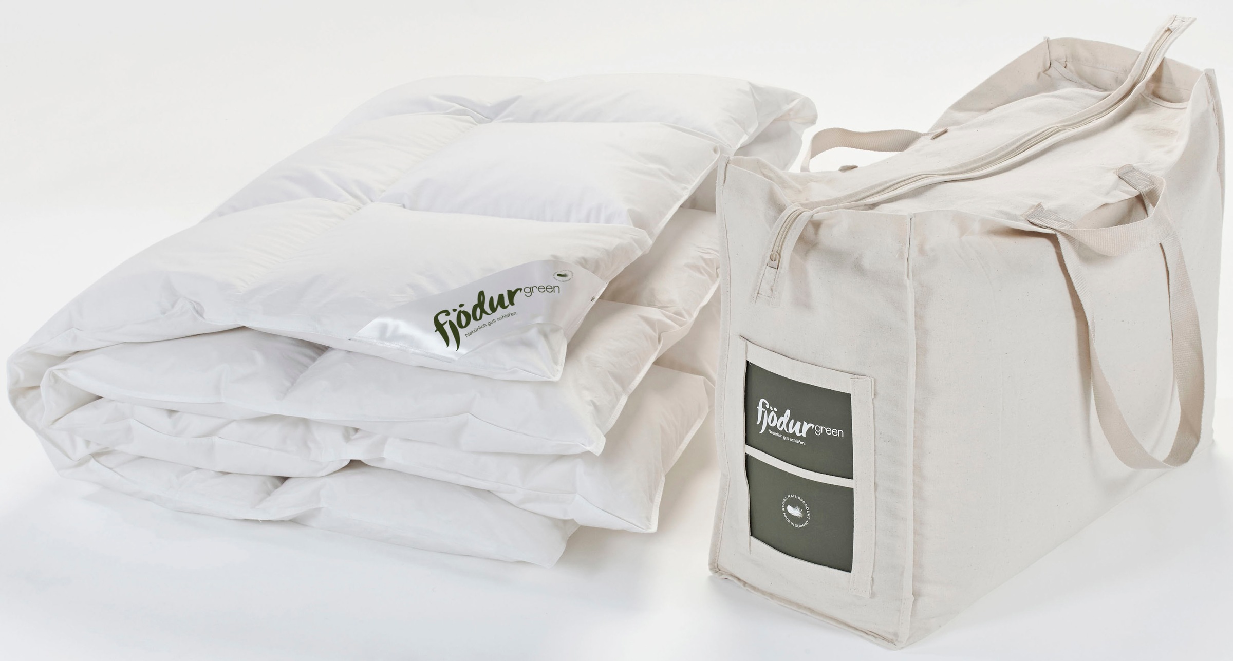 Thumbnail - fjödur Daunenbettdecke "Fleur" normal Füllung 90% Daunen 10 % Federn 1 Stk. tlg. Bettdecken 135 x 200 cm und in vielen w...