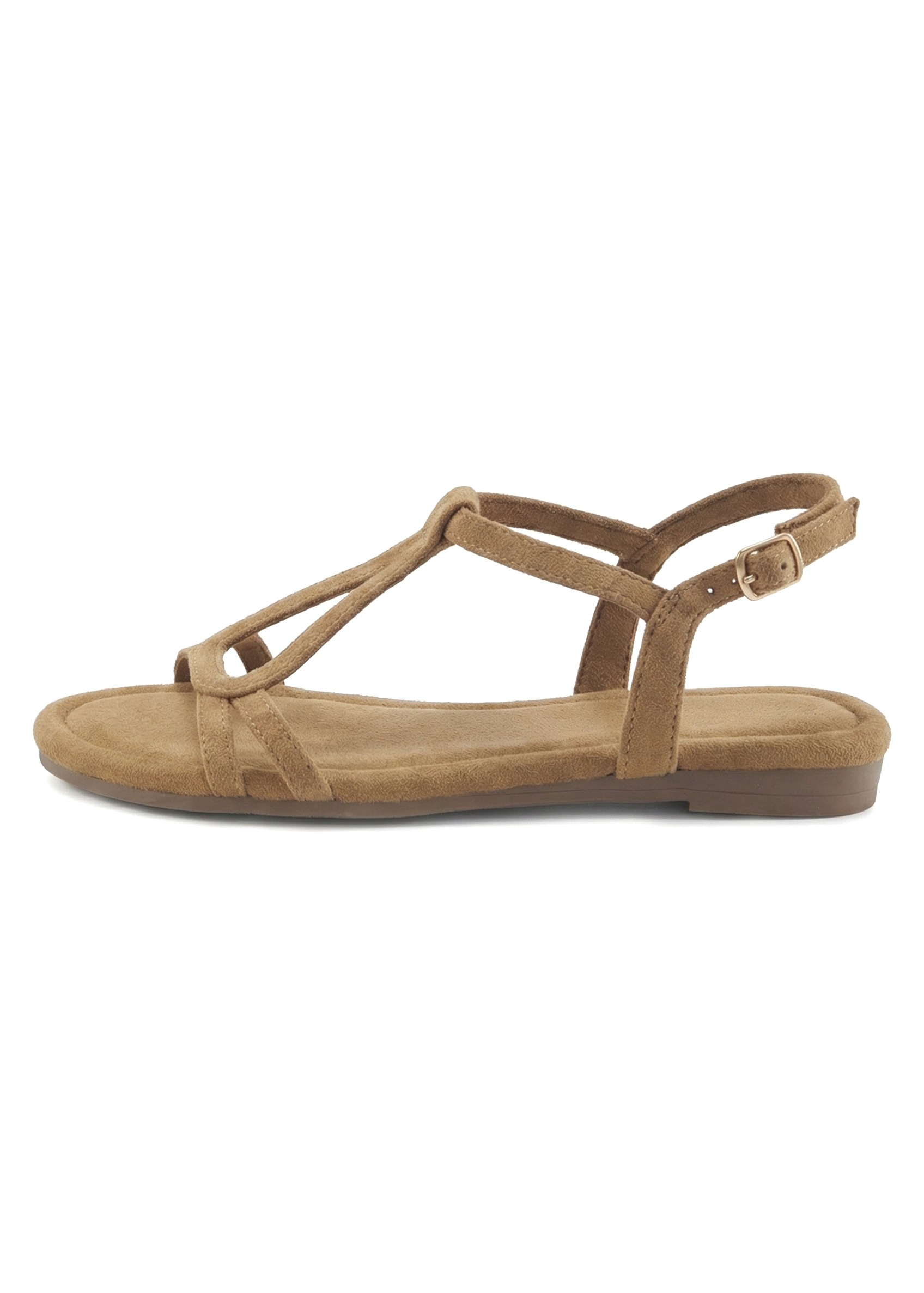 Sandale VIVANCE "Sandalette, offener Schuh, Sommerschuh", Damen, Gr. 41, camelfarben, Obermaterial: 100% Textilmaterial. Decksohle: 100% Textilmaterial. Futter: 100% Textilmaterial. Laufsohle: 100% Synthetik, unifarben, Schuhe Sandale, aus weichem Materia 2