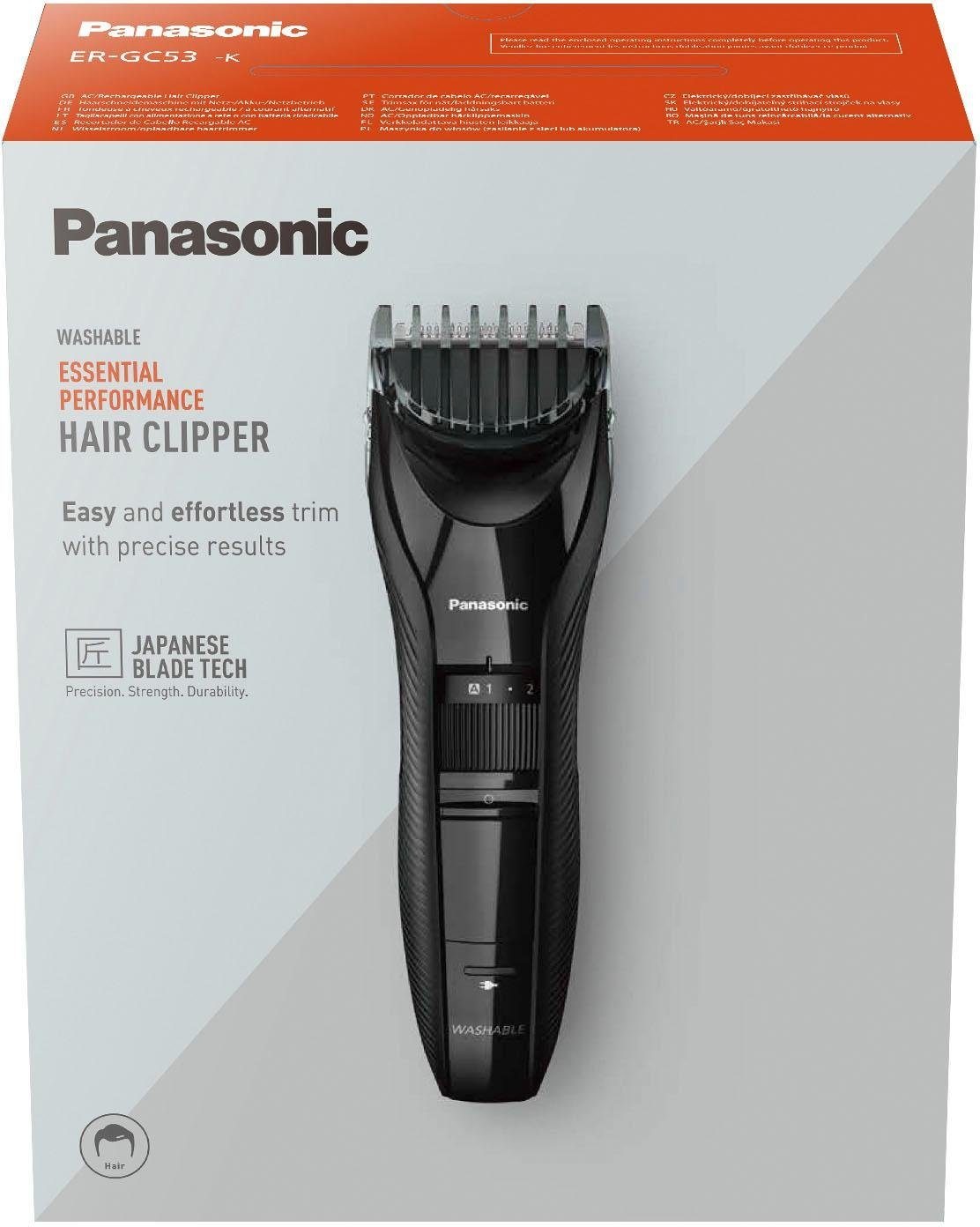 Panasonic Haarschneider »ER-GC53-K503«, 1 mit Schnittlängen Aufsätze, | online kaufen 19 BAUR