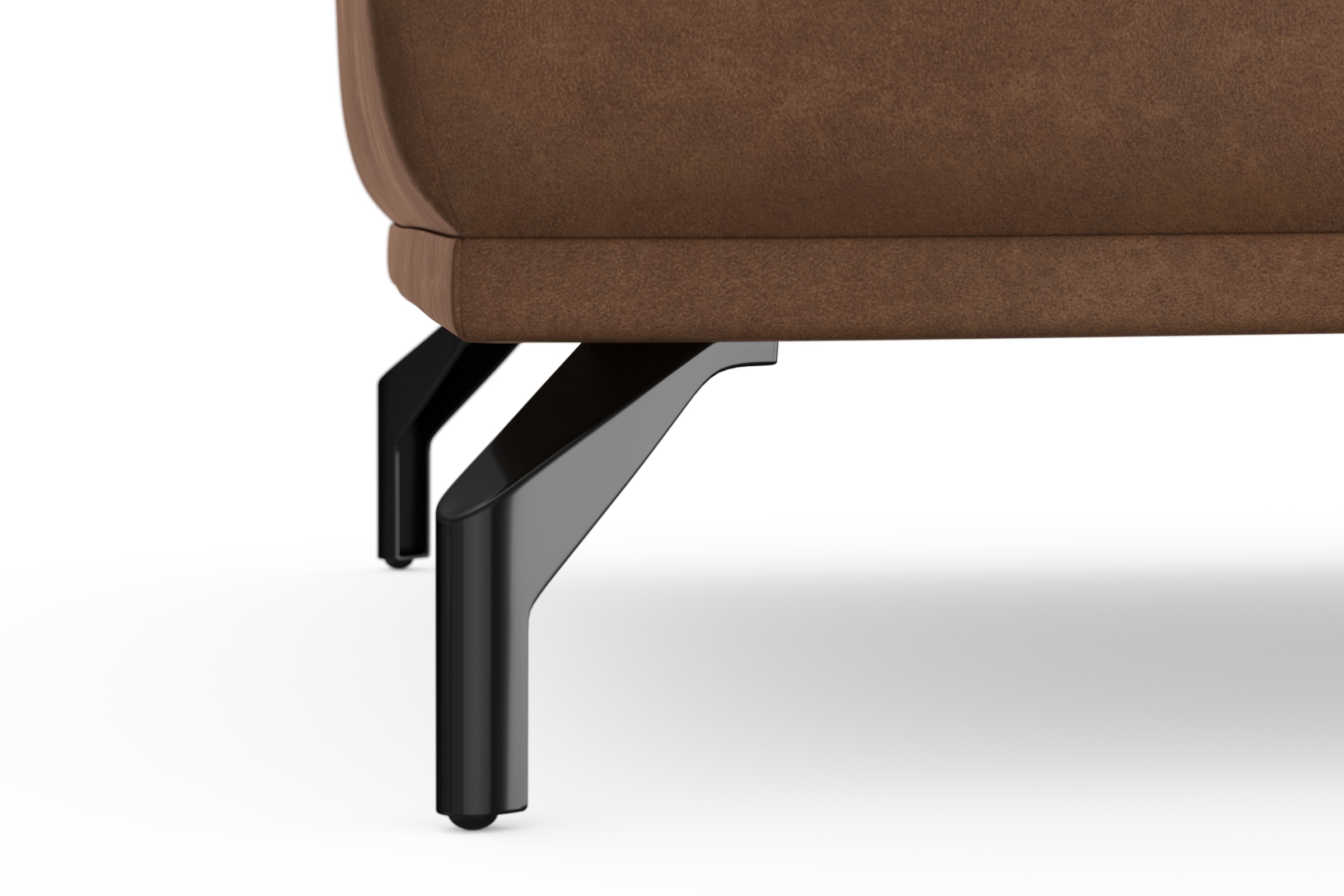 sit&more Hocker »Bailando«, mit Federkern und schwarzen, matten Metallfüßen