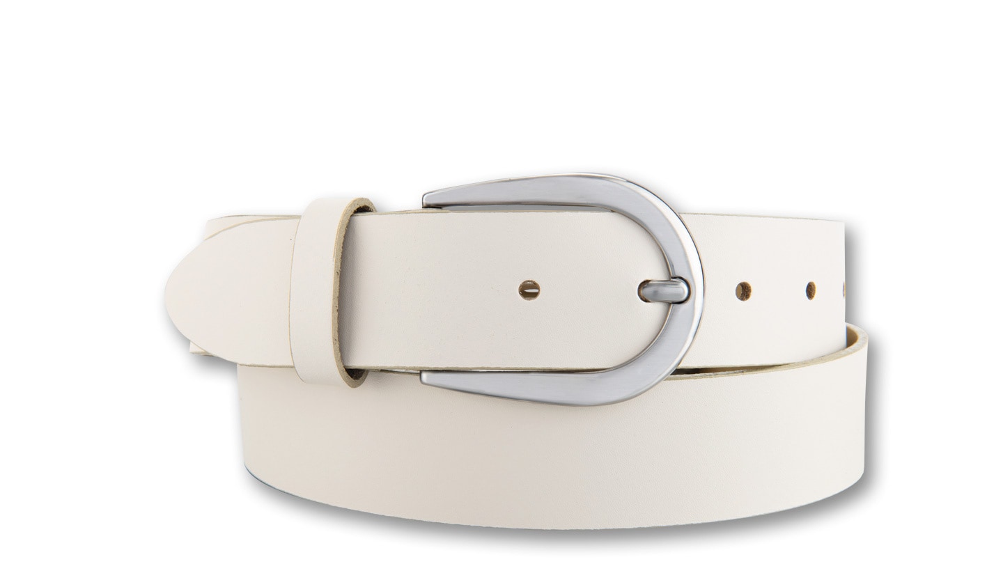 BERND GÖTZ "Ledergürtel mit glänzender Silberschließe" günstig online kaufen