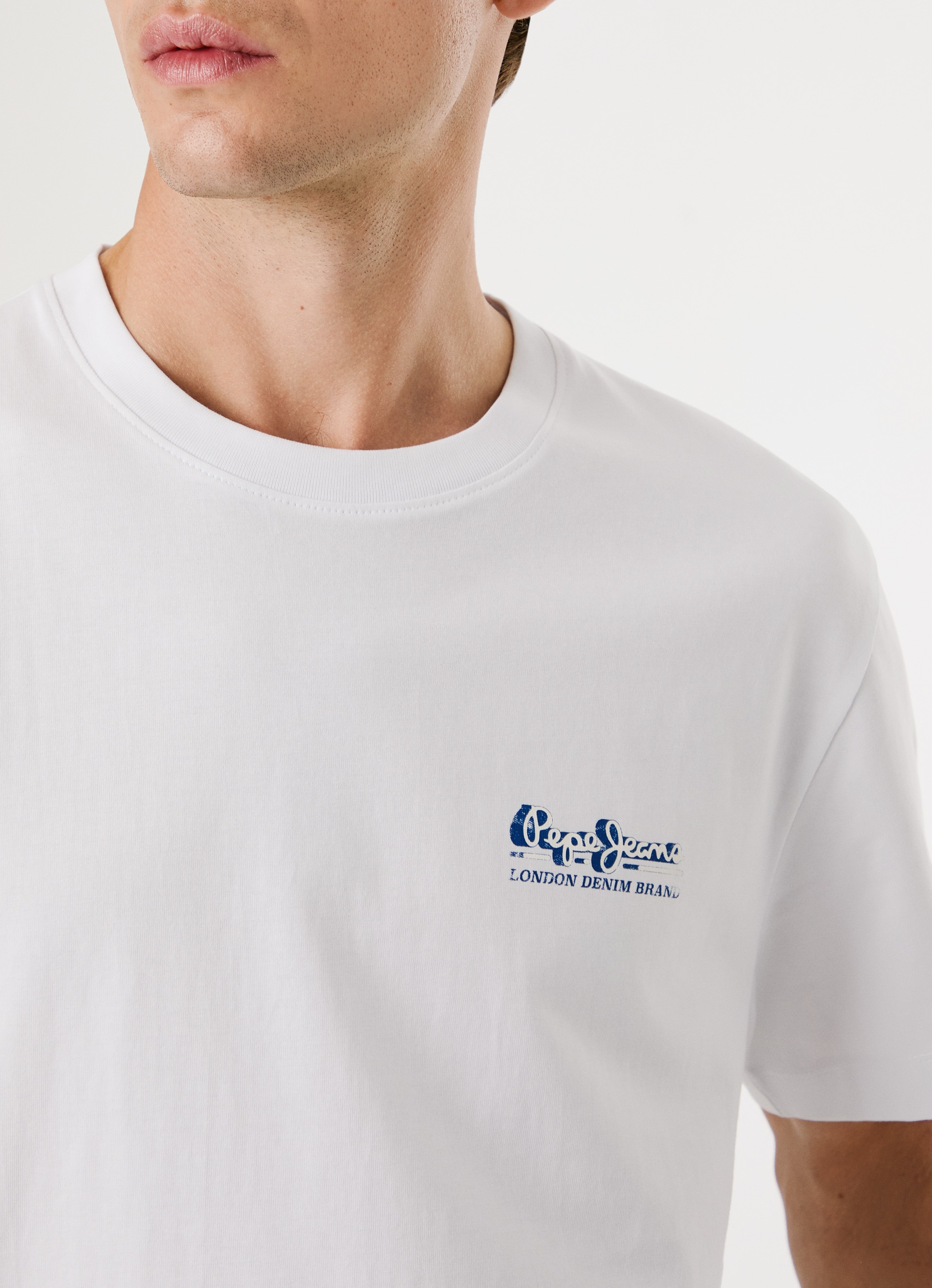 Pepe Jeans T-Shirt »MILON TEE«, mit geripptem Rundhals