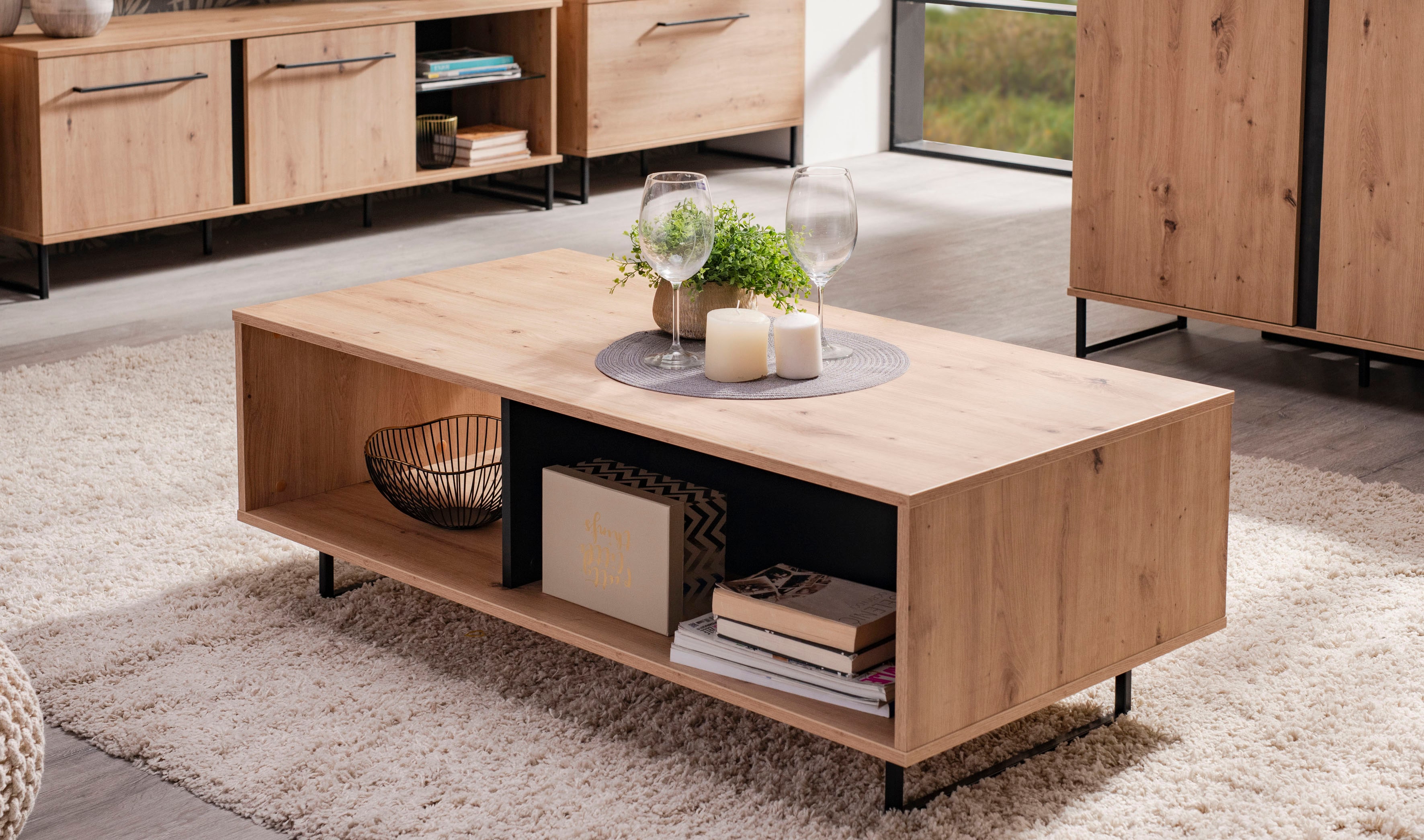 Home affaire Couchtisch "Sardinia" Breite ca. 120,5 cm