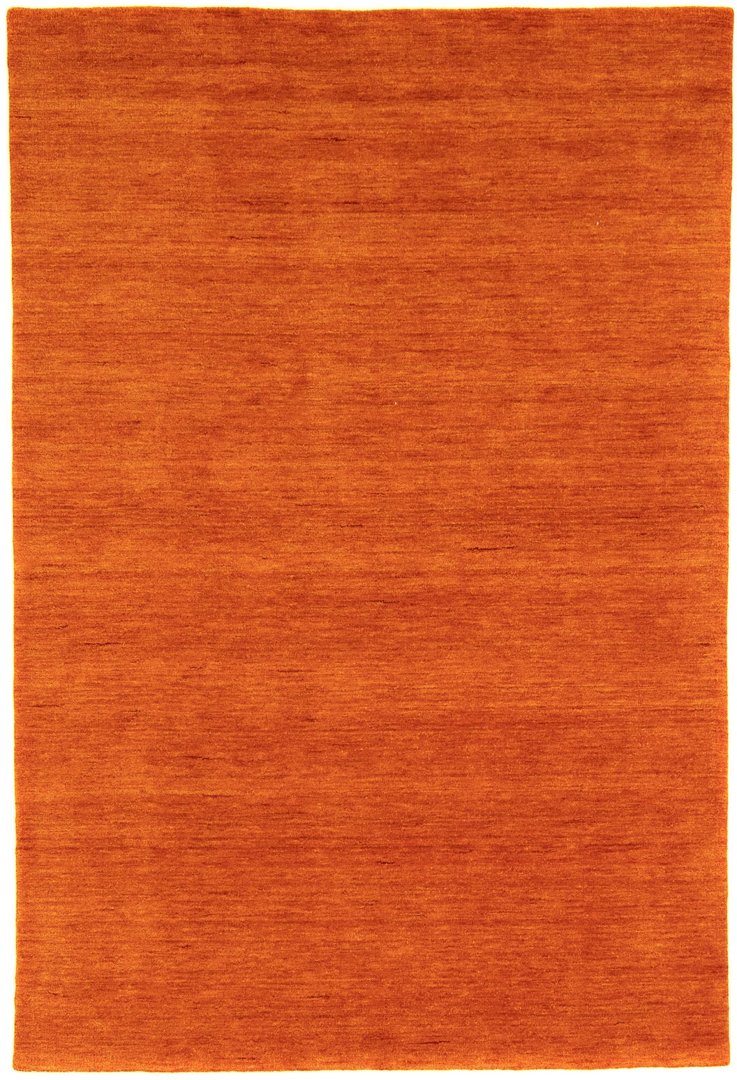 morgenland Wollteppich »Einfarbig Rosso 160 x 90 cm«, rechteckig, Sehr weicher Flor