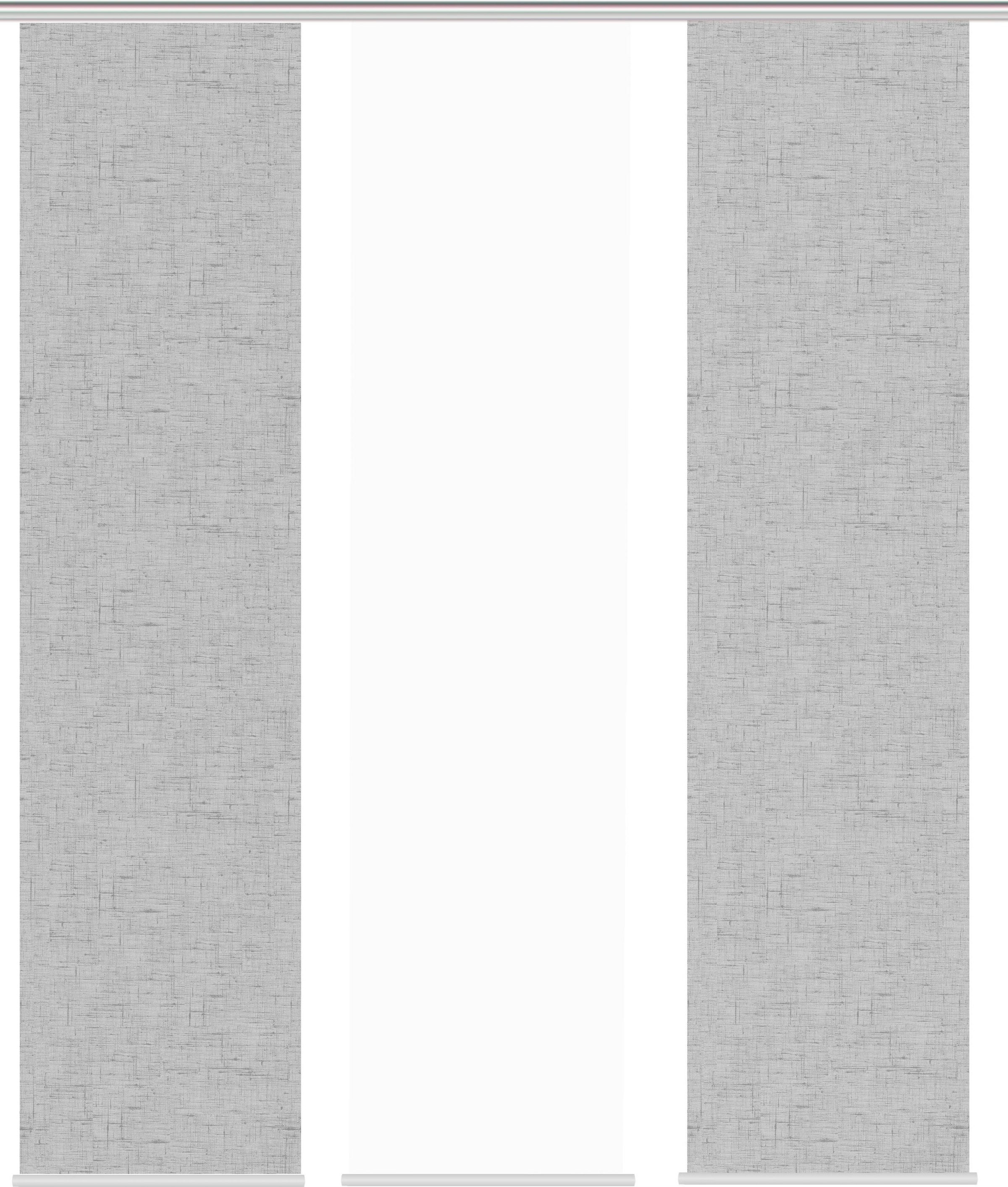 Thumbnail - HOME WOHNIDEEN Schiebegardine "PIVE 3er SET" Paneelwagen 3 Stk. tlg. Schiebevorhang Digidruck 3er Set PIVE