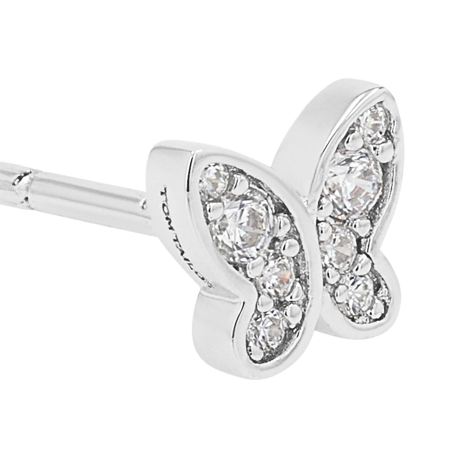 TOM TAILOR Paar Ohrstecker »Schmuck Geschenk Silber 925 Schmetterling« mit Zirkonia (synth.)