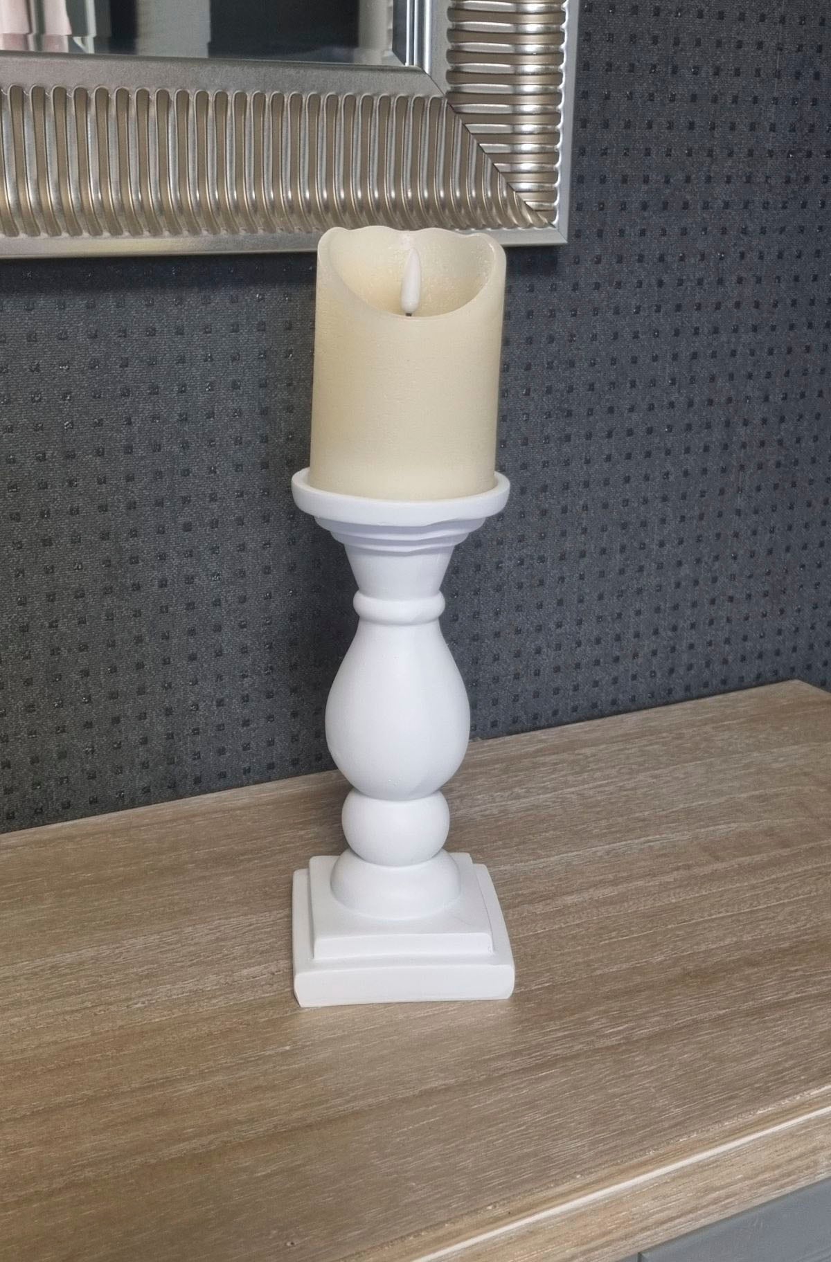 Black Friday Ambiente Haus Kerzenständer weis »Kerzenständer aus (1 22cm«, St.) Polyresin - BAUR 