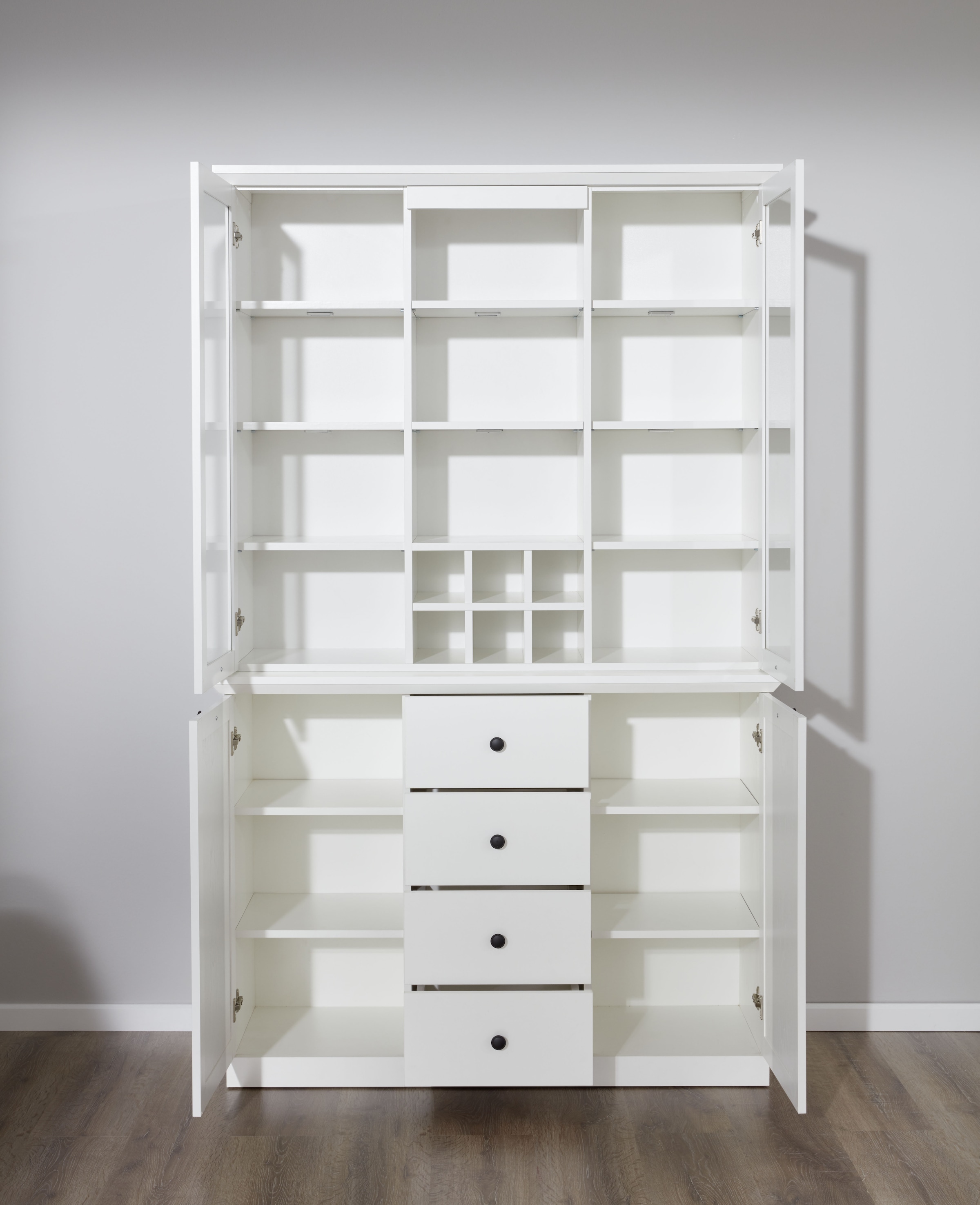 Home affaire Buffetaufsatz »Örebro«, (1 St.), Aufsatzvitrine mit Weinfächern - Passend zum Artikel 69338650