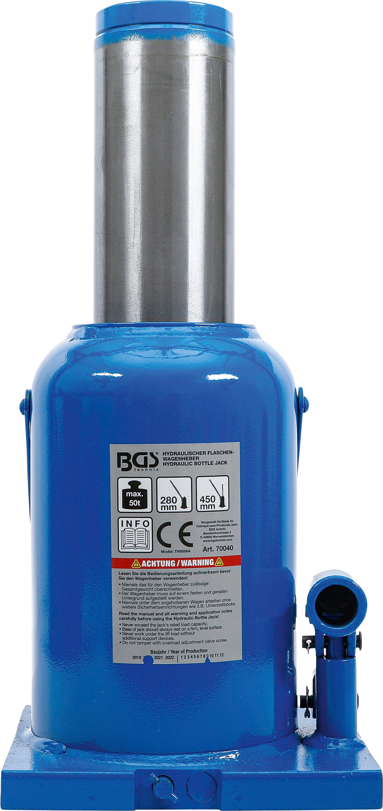 BGS Wagenheber »70040«, Hydraulischer | bestellen online Flaschen-Wagenheber, 50 bis t BAUR