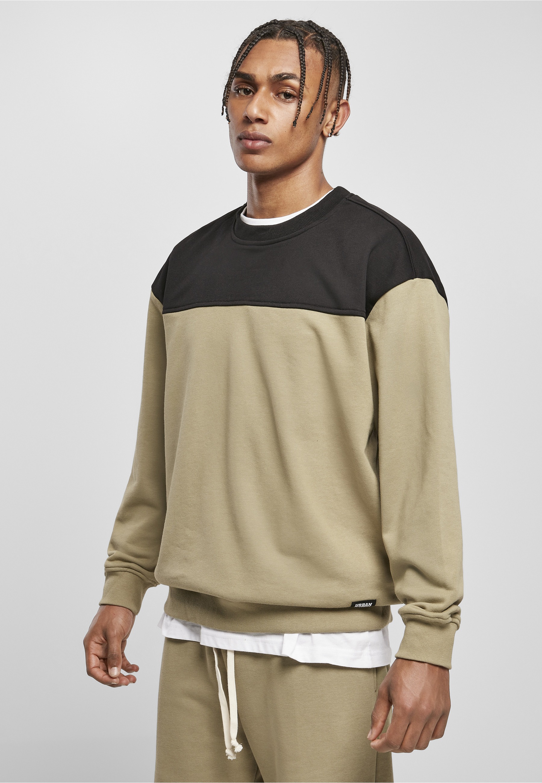URBAN CLASSICS Sweatshirt »Urban Classics Herren Upper Block Crewneck«, 1
