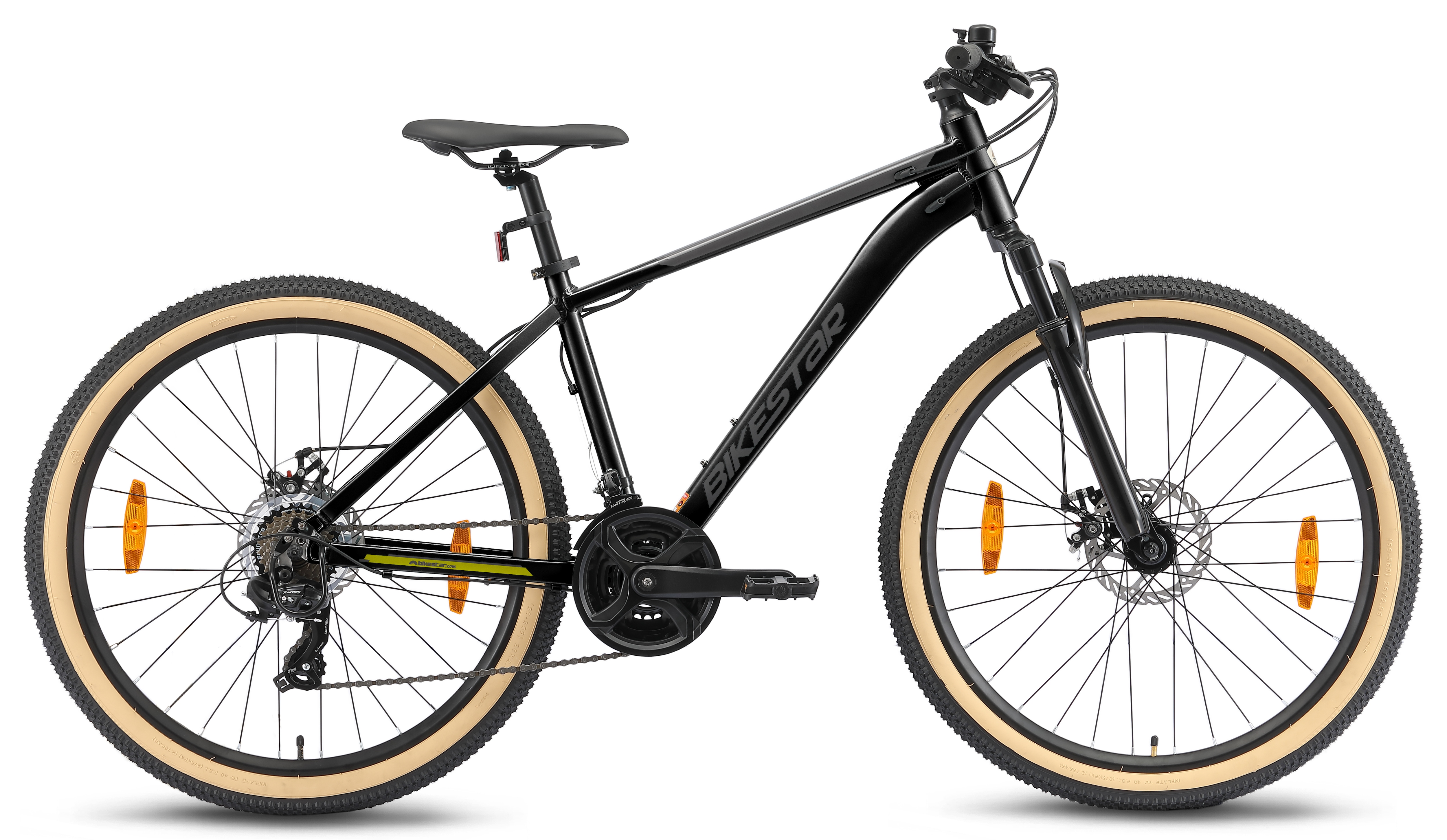 Bikestar Mountainbike 21 Gang Shimano RD-TY300 Schaltwerk Kettenschaltung für Damen und Herren, Kettenschaltung