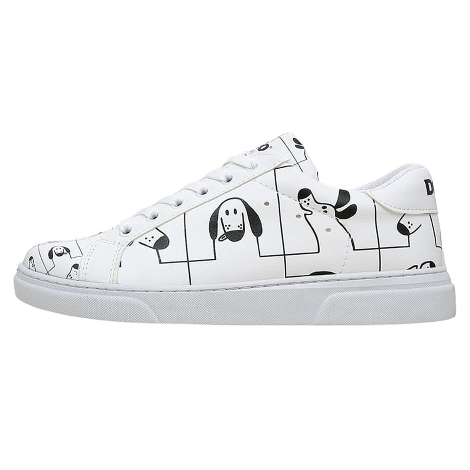 DOGO "Ace Low-Top Sneaker I Woof You Damen Sneaker" Handgefertigt