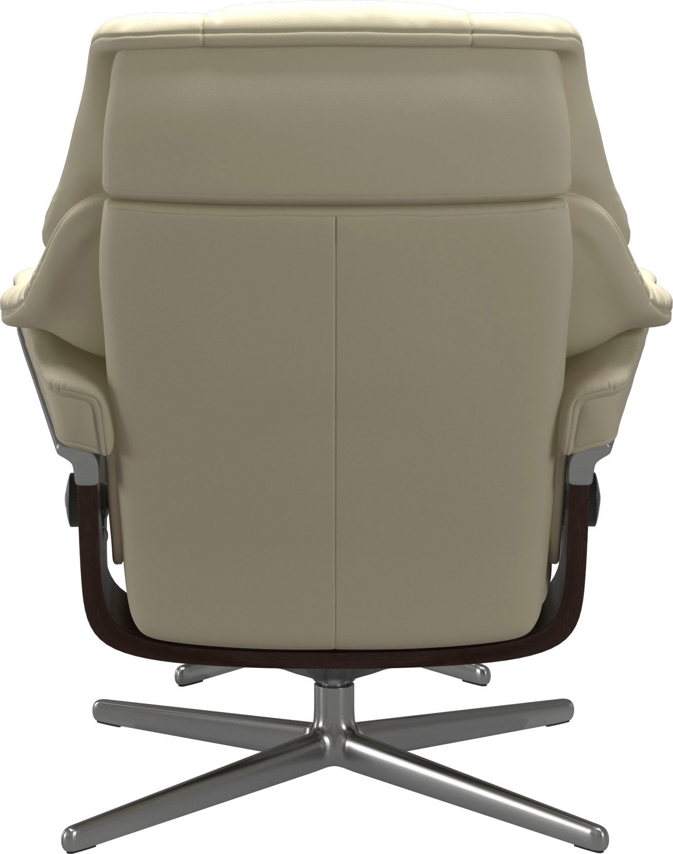 Thumbnail - Stressless Relaxsessel "Reno" Set, Relaxsessel mit Hocker, mit Hocker, mit Cross Base, Größe S, M & L, Holzakzent Braun