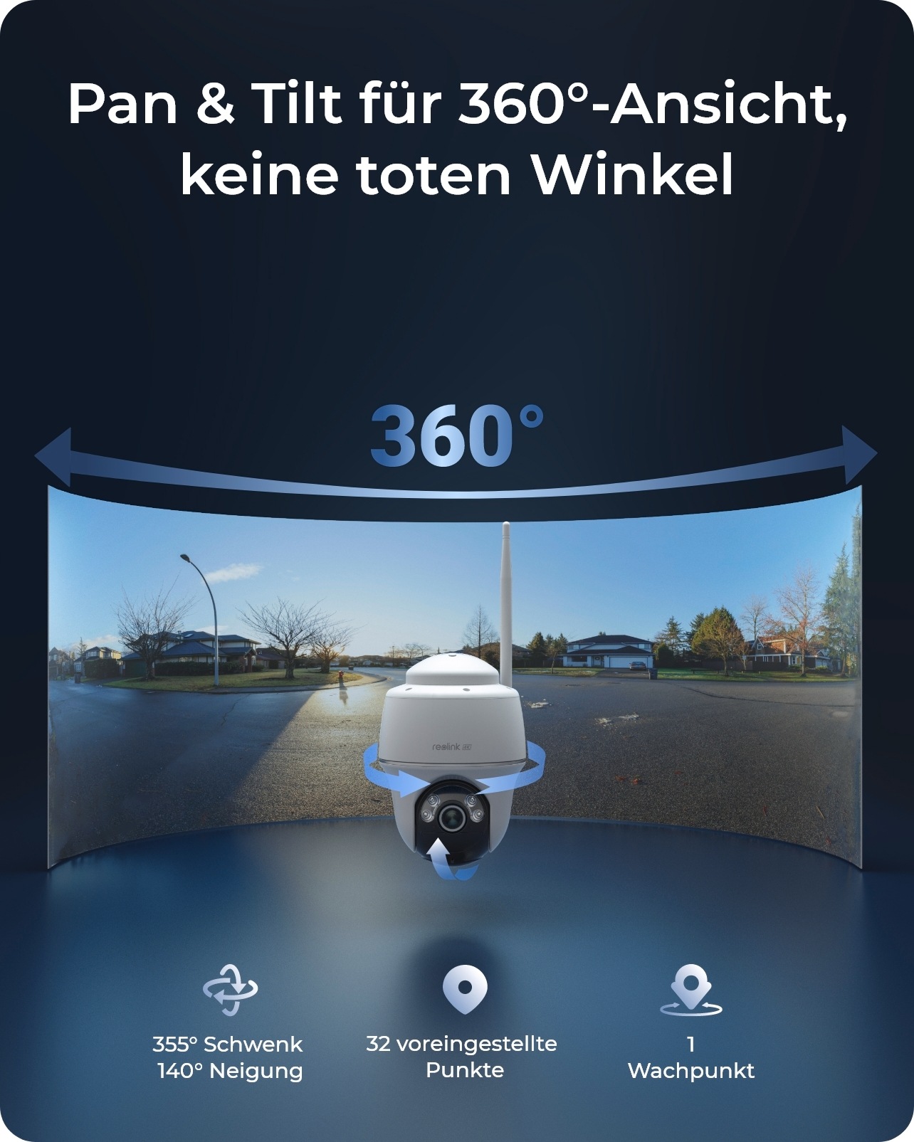 Reolink Überwachungskamera »Argus Series B440 Battery-WiFi«, Außenbereich