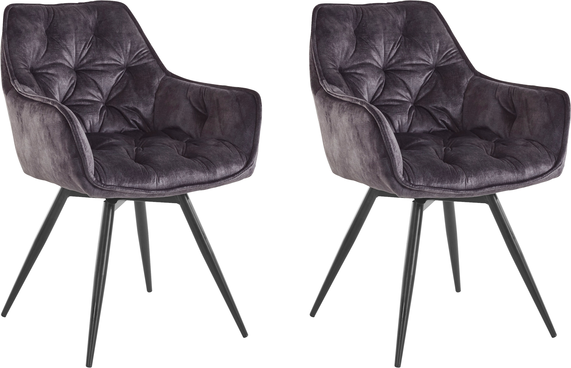 HELA Esszimmerstuhl "Mara" (Set) 2 Stk.Drehstuhl, Teddy Bezug, Webstoff ode günstig online kaufen