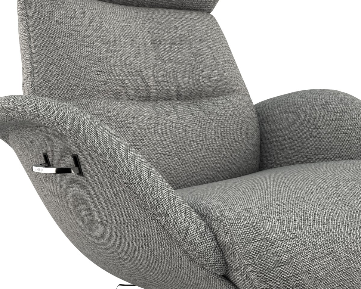 FLEXLUX Relaxsessel »More, Funktionsessel, Polstersessel, Armlehnensessel, TV-Fernsehsessel«, Premium Komfort, Rücken- und Kopfteilverstellung, Drehbar, Fuß Alu