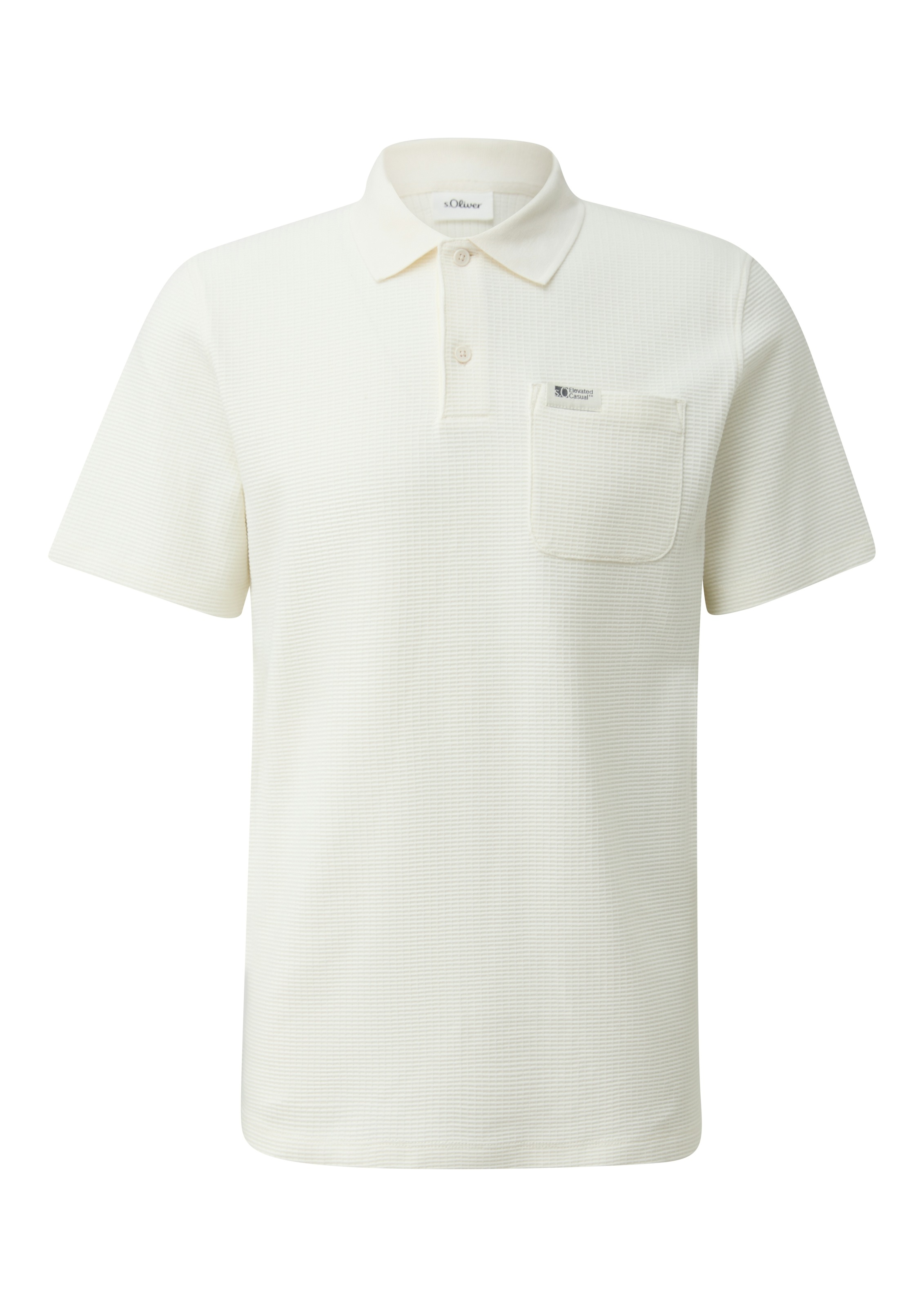 s.Oliver Poloshirt in Waffle-Optik