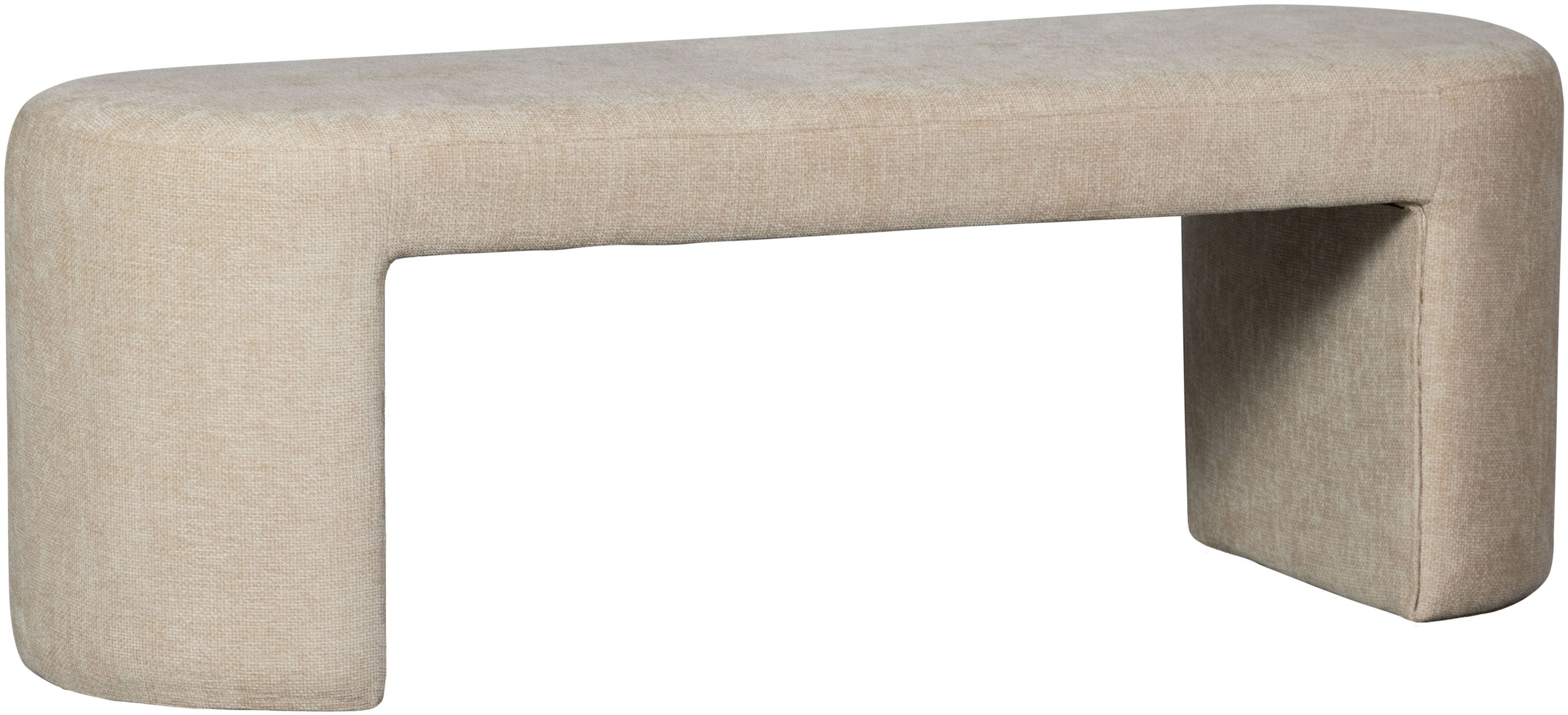 WOOOD Bank »Jacob«, gepolstert und ohne Rückenlehne, Breite 130 cm
