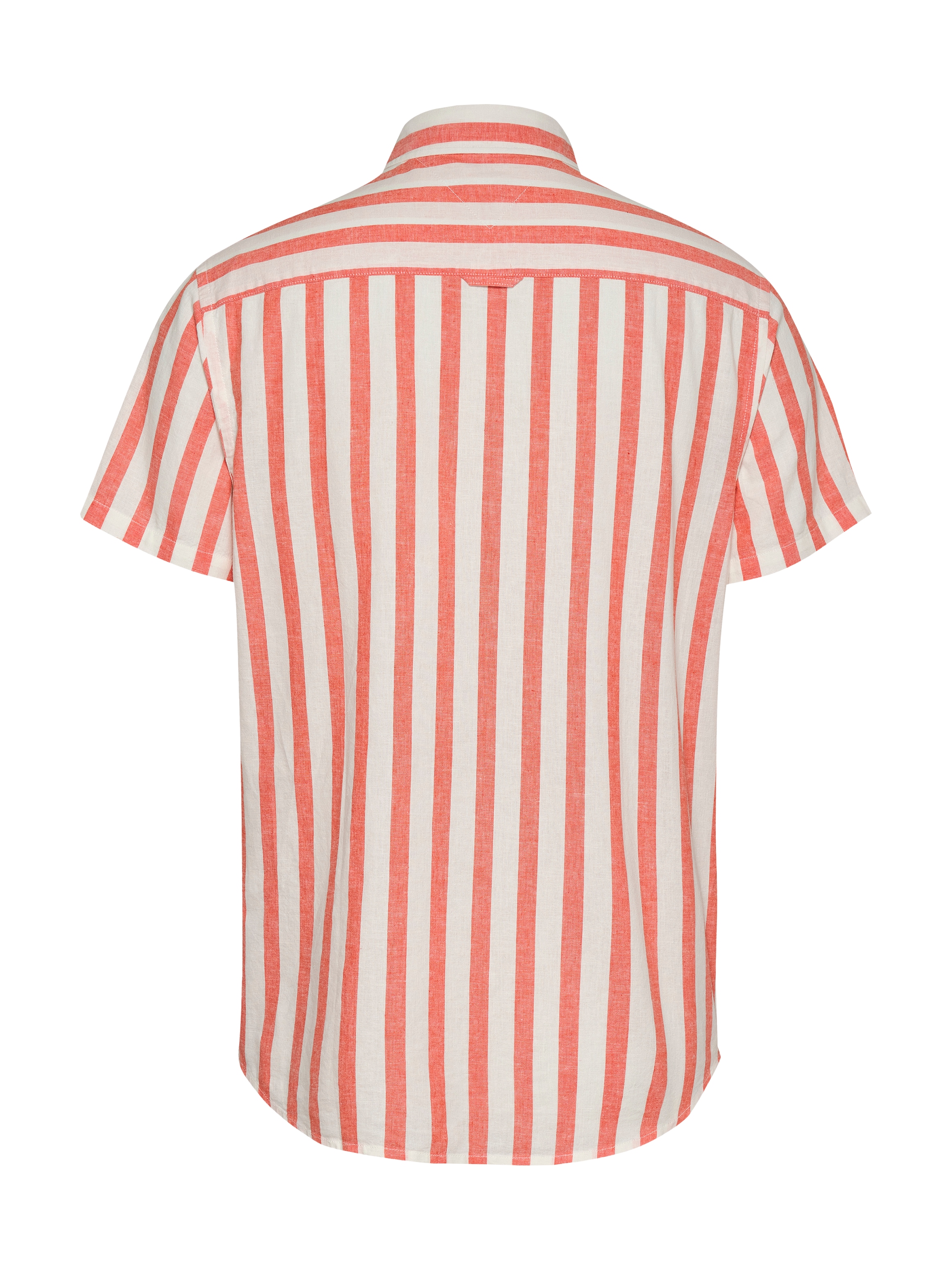 Tommy Jeans Kurzarmhemd »TJM REG LINEN BLEND STP SS SHIRT«, Mit Rundhalsausschnitt