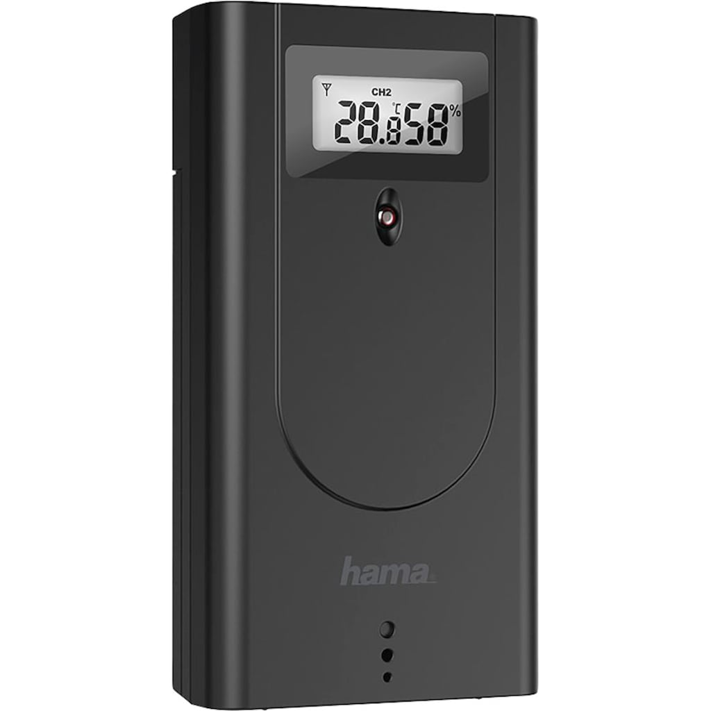 Hama Wetterstation »Funkuhr Black Line Plus«