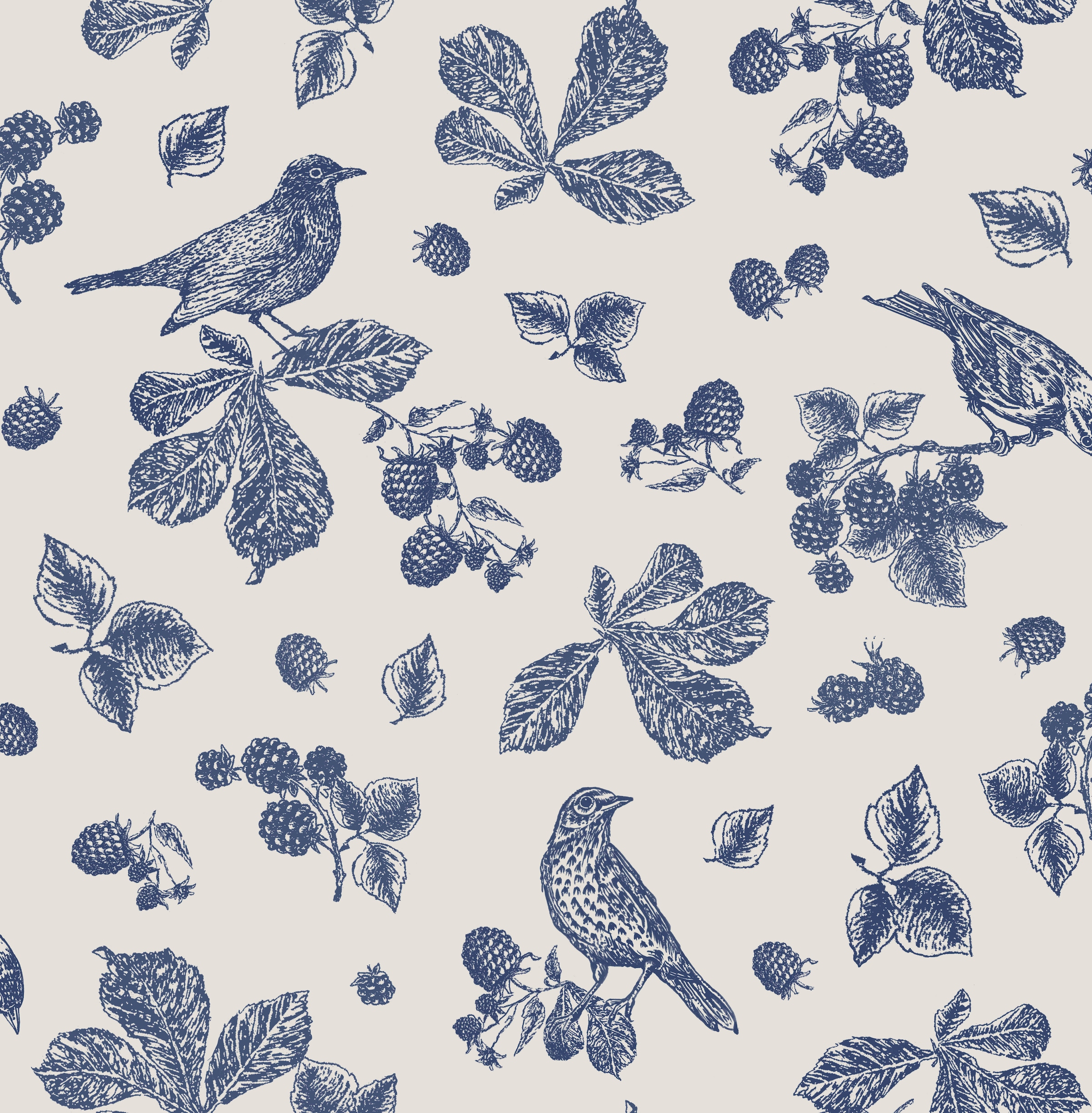 Joules Vliestapete »Blackberry Bird«, Design Tapeten