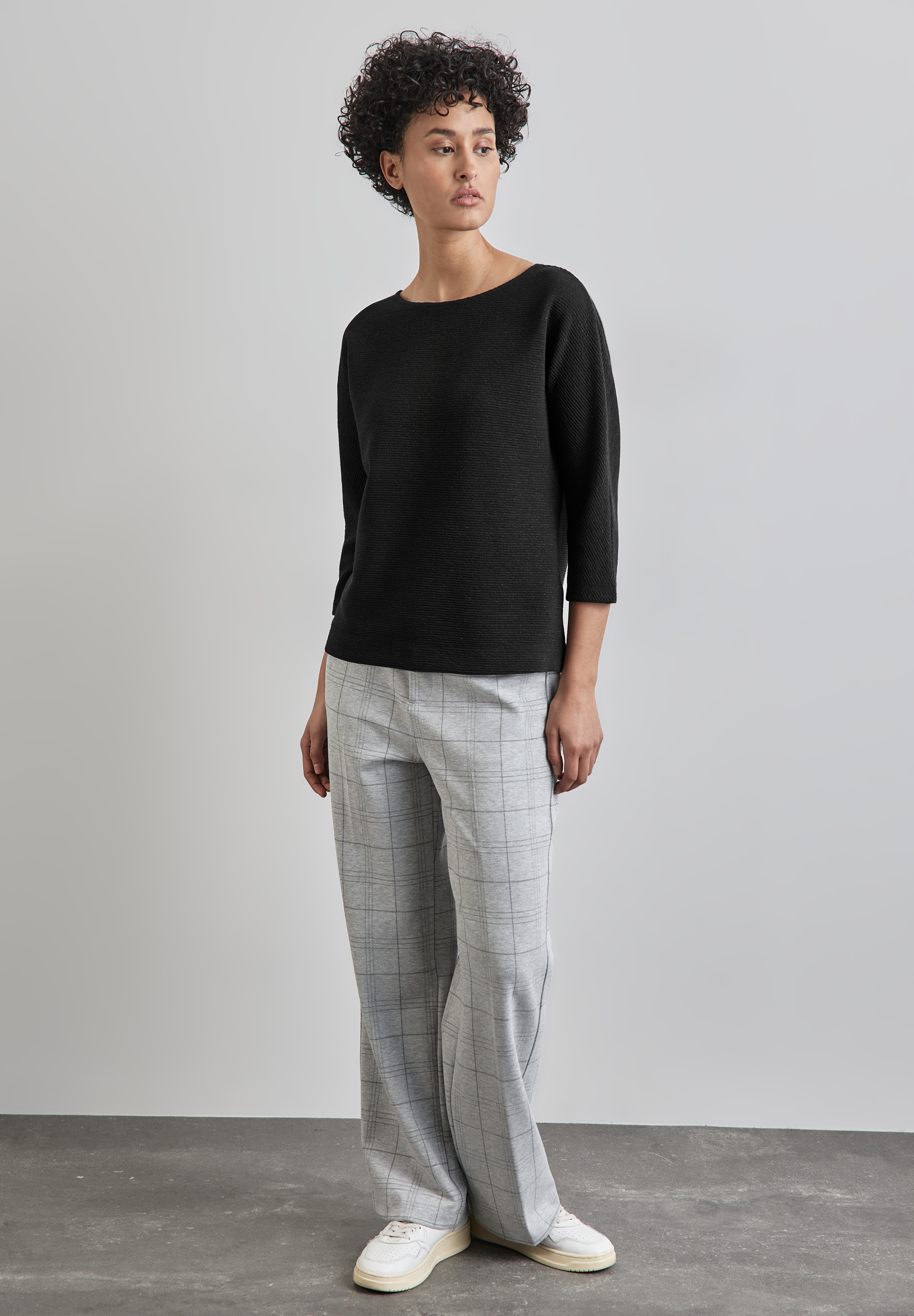 STREET ONE 3/4-Arm-Shirt, mit U-Boot-Ausschnitt