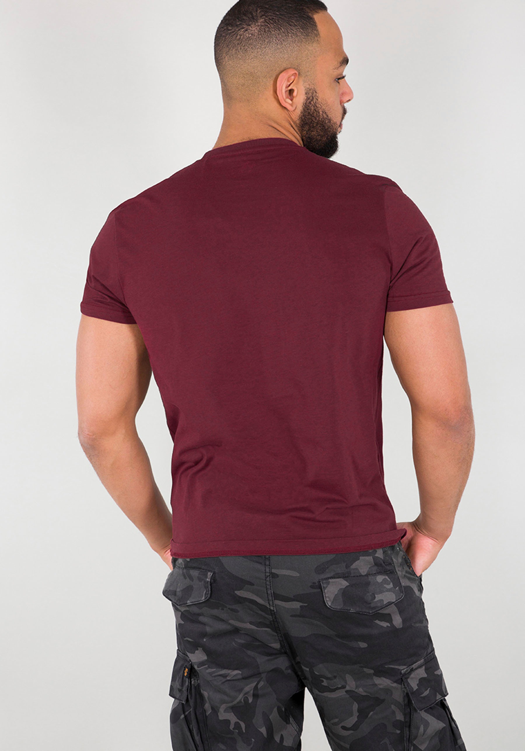 Alpha Industries T-Shirt "Alpha Industries Men - T-Shirts Basic T Small Log günstig online kaufen