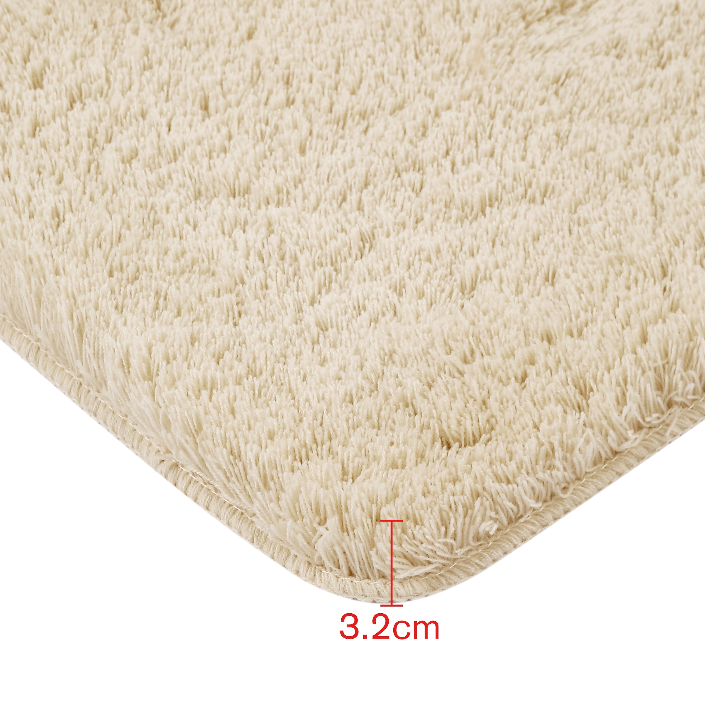 my home Badematte »Merida, Badvorleger, Badezimmer Teppich« Höhe 32 mm rutschhemmend beschichtet fußbodenheizungsgeeignet | schnell trocknend | strapazierfähig Badteppich, Uni Farben, rechteckig, rund & als 2-tlg. Set erhältlich