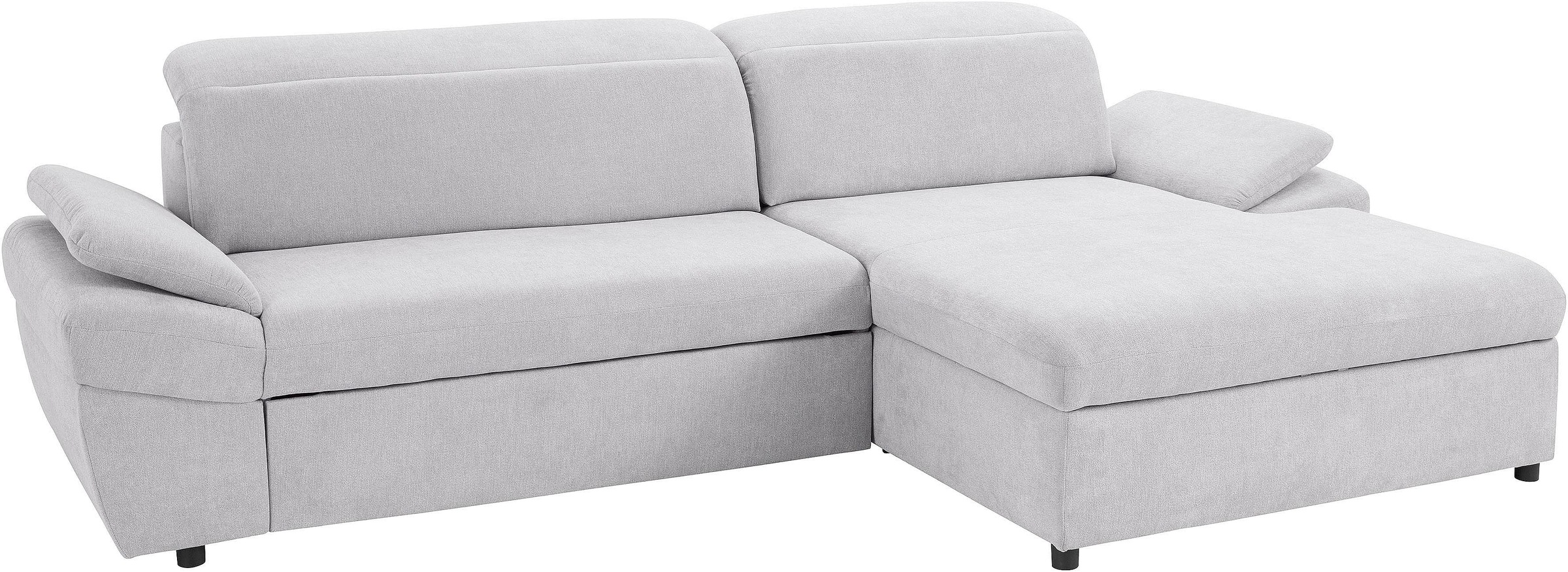 exxpo - sofa fashion Ecksofa »Kyoto, inkl. Kopfteil- und Armteilverstellung, hoher Sitzkomfort«, wahlweise mit Bettfunktion und Bettkasten, hochwertige Bezüge, L-Form