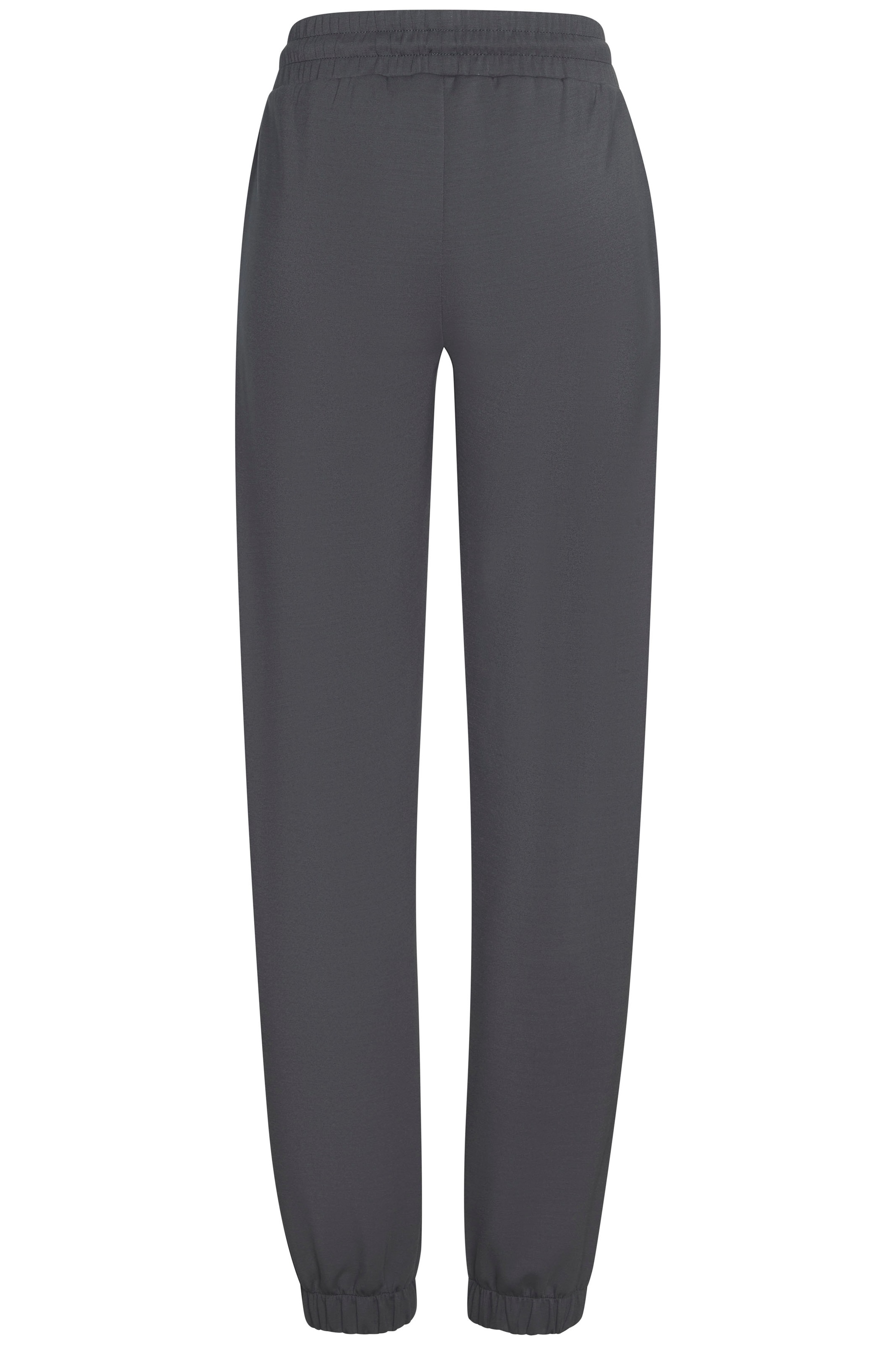 Loungehose COPENHAGEN STUDIOS, Damen, Gr. 44/46, N-Gr, grau (dunkelgrau), Sweatware, Obermaterial: 54% Modal, 40% Polyester, 6% Elasthan, unifarben, bequem lang, Hosen Loungehose, extra softes Material 3