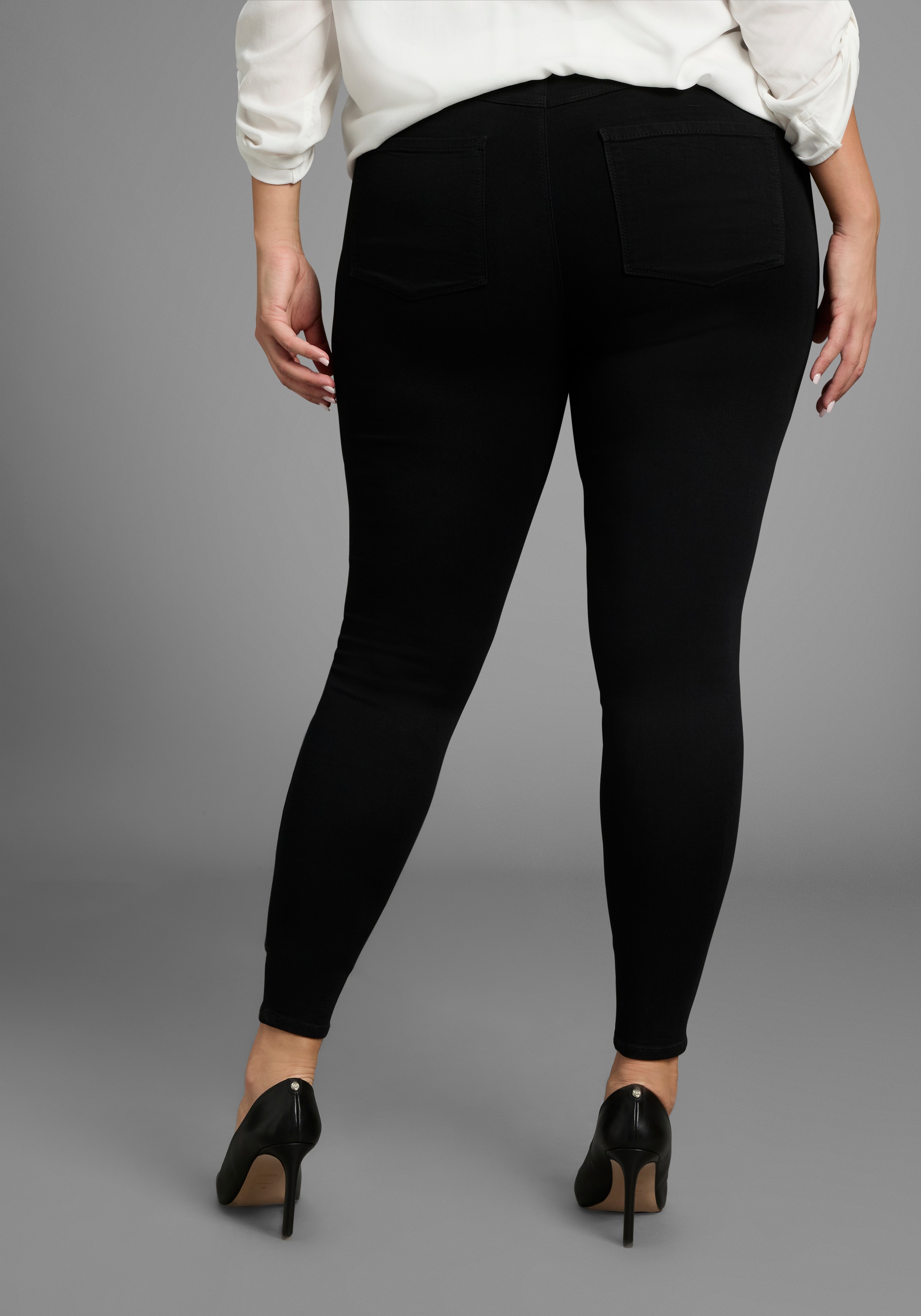 ONLY CARMAKOMA "CARTHUNDER PUSH UP REG SK JNS" günstig online kaufen