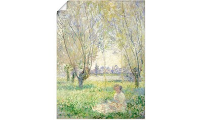 Artland Wandbild »Sitzende Frau unter Weiden. 1880«, Bilder von Frauen, (1 St.), in... kaufen