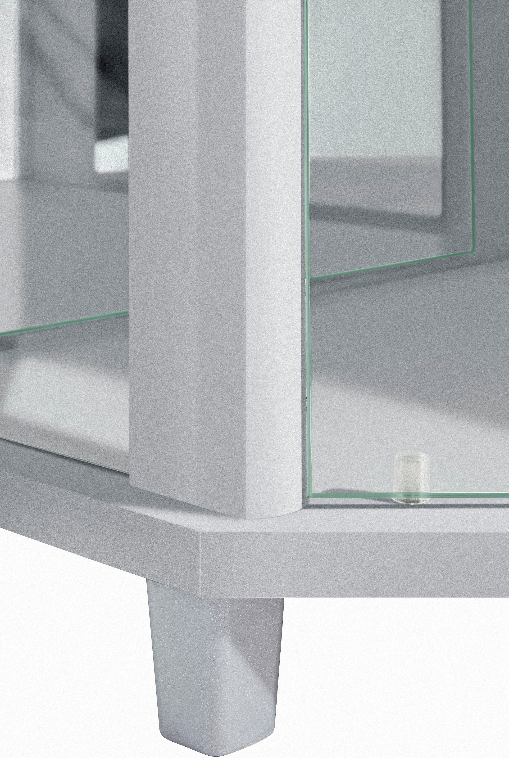 fif möbel Eckvitrine »TRIO Höhe ca. 172 cm, ink. Beleuchtung«, Eckvitrine/Glasvitrine 1x Glastür, perfekt für Sammler, Sammlervitrine