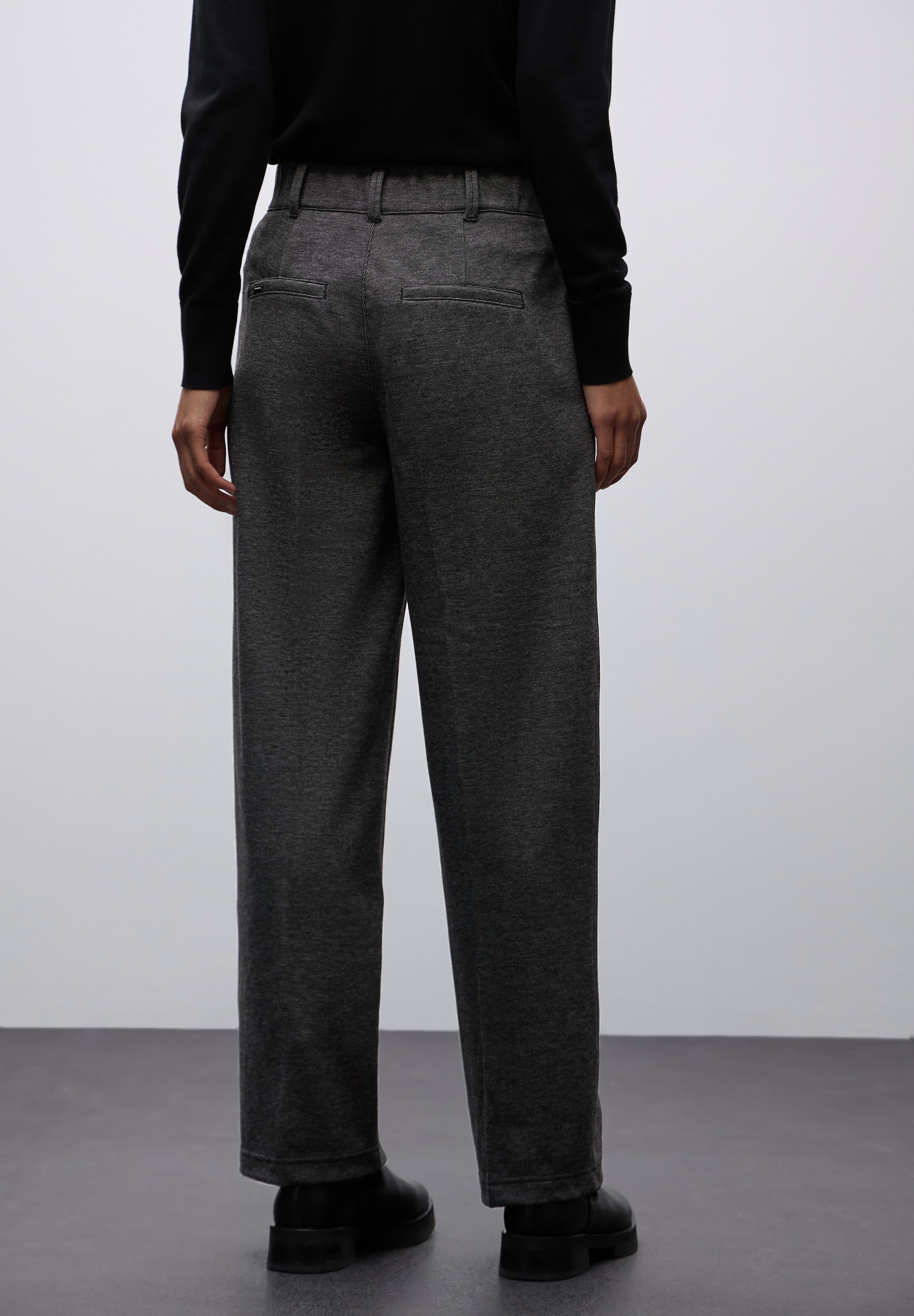 STREET ONE Stoffhose meliert, im Casual Fit und mit Stretch günstig online kaufen