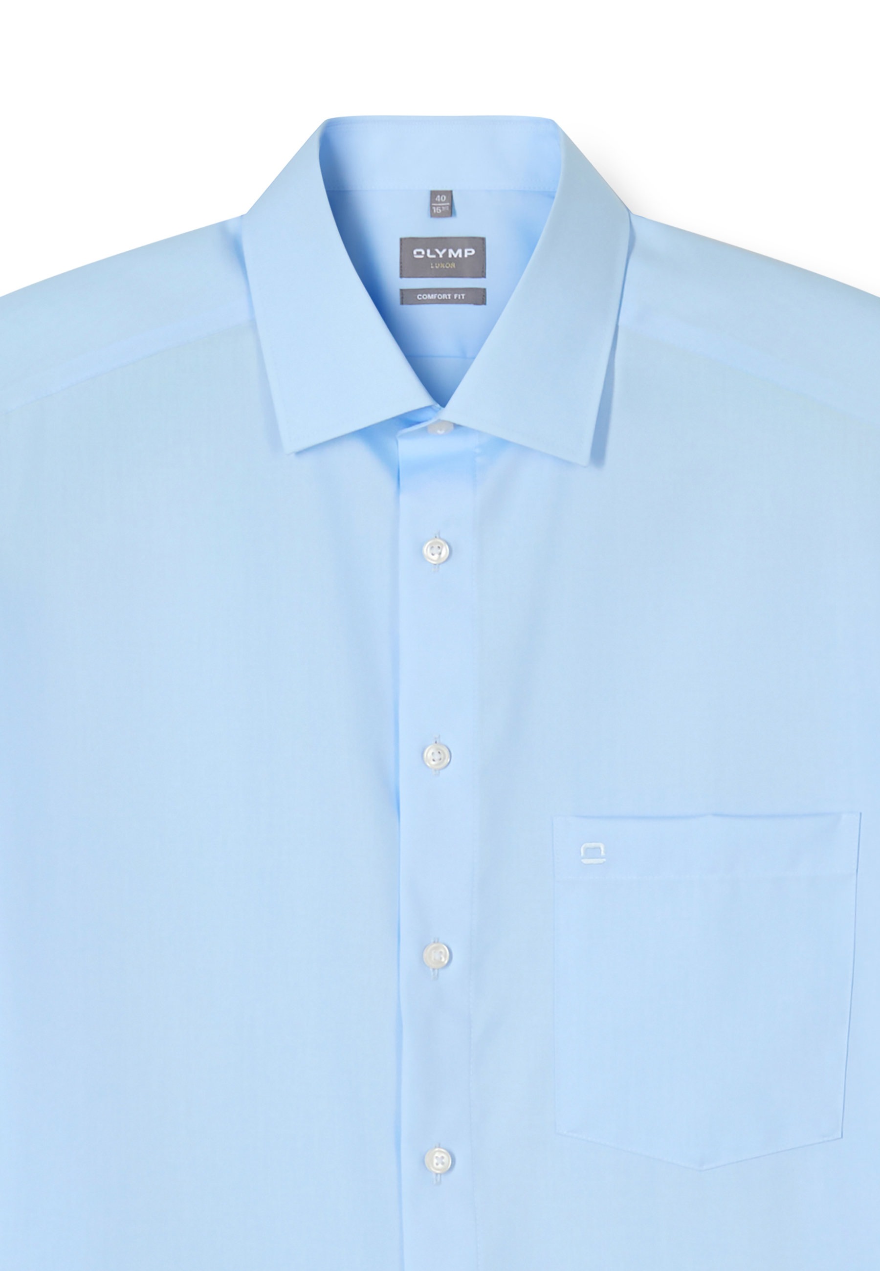 OLYMP Luxor Businesshemd Blau 43 7