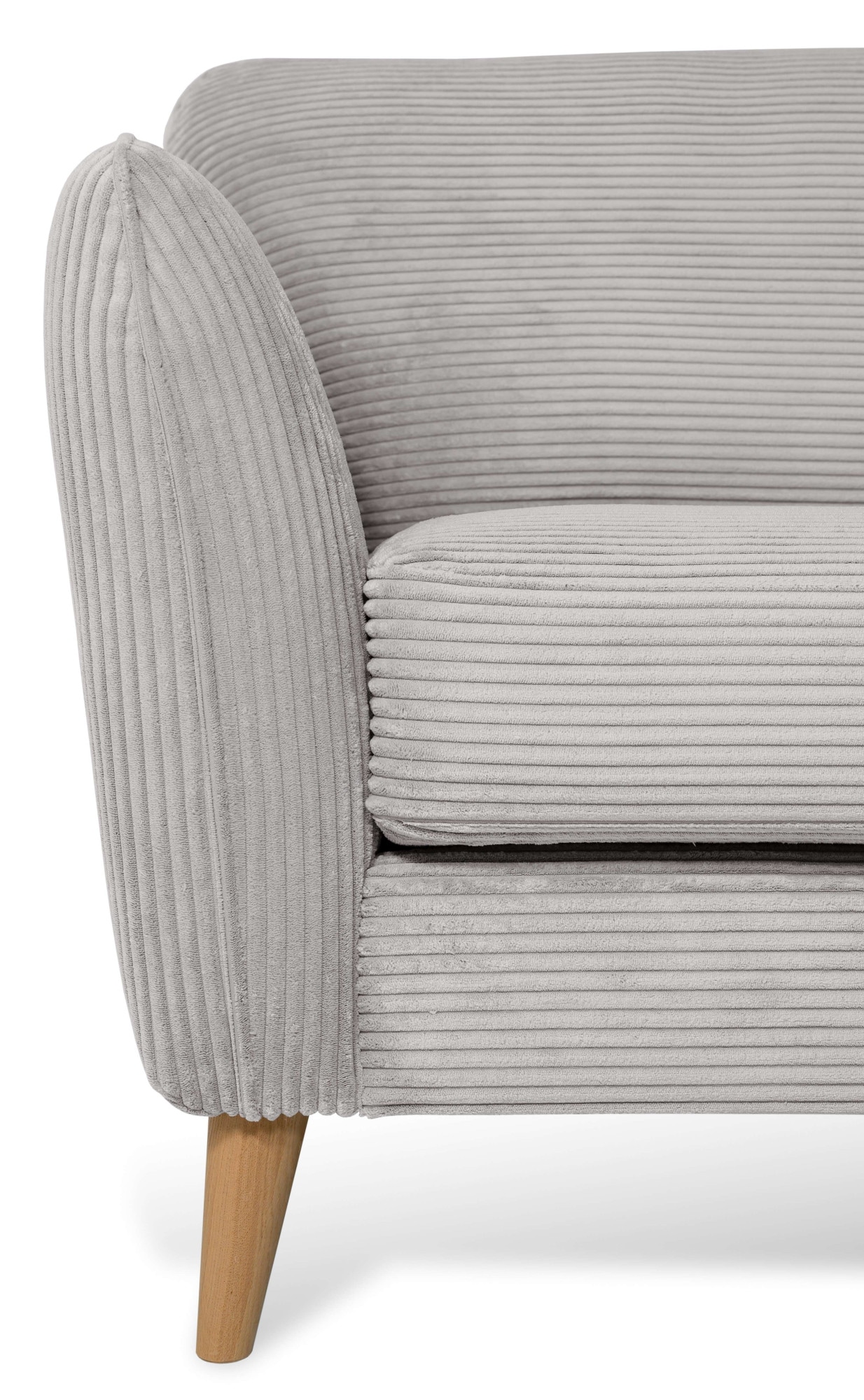 Home affaire Ecksofa »MARSEILLE 278/202 cm, L-Form, Ottom. rechts/links, verschiedene Bezüge«, Massivholzbeine Eiche, Landhausstil, Wellenunterfederung