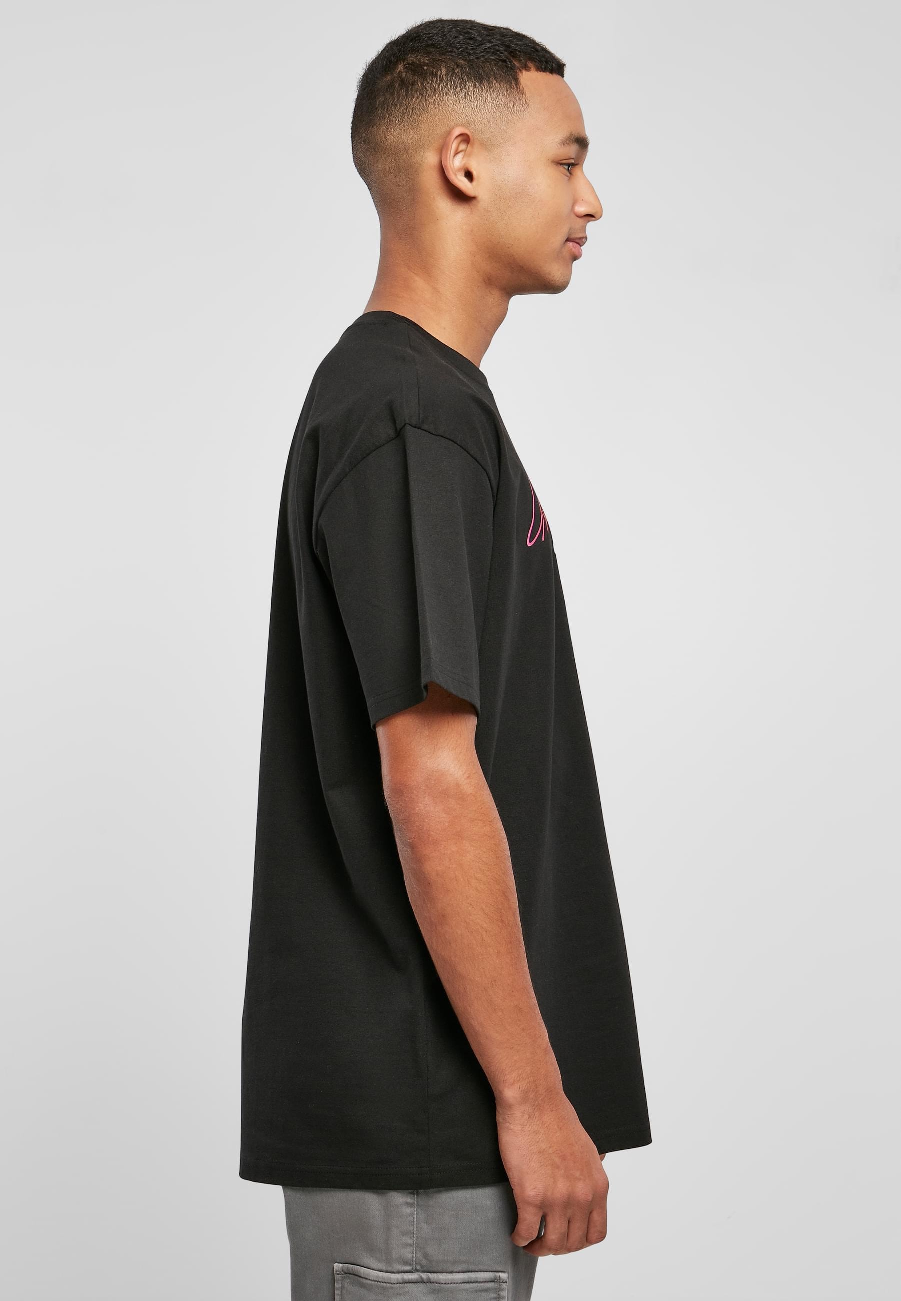 URBAN CLASSICS T-Shirt »Urban Classics Herren Script Logo Tee«, (1 tlg.)