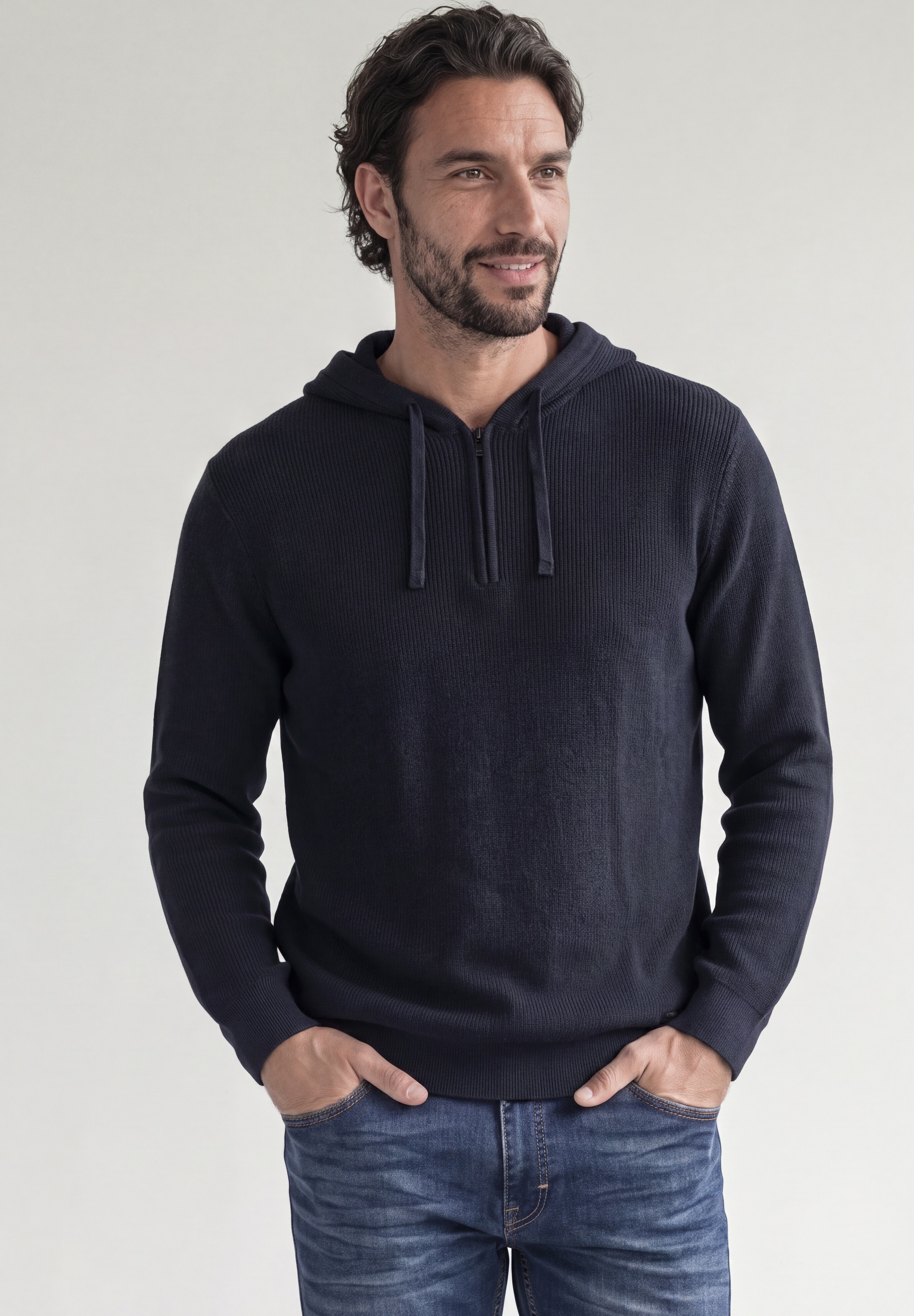 STREET ONE MEN Kapuzenpullover mit Kapuze
